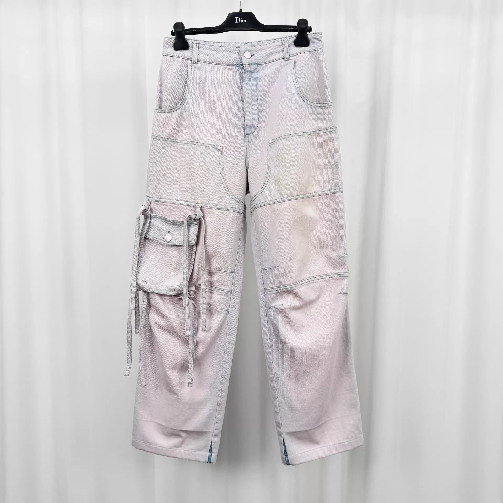 Louis Vuitton LV Ribbon Pocket Tie-Dye Work Jeans W30 95 new stained Size US 30 / EU 46 - 1 Thumbnail