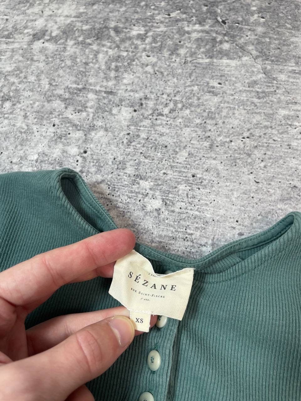 Sezane Sezane Button Long Sleeve Babydoll Top Shirt Y2K Size XS / US 0-2 / IT 36-38 - 4 Thumbnail