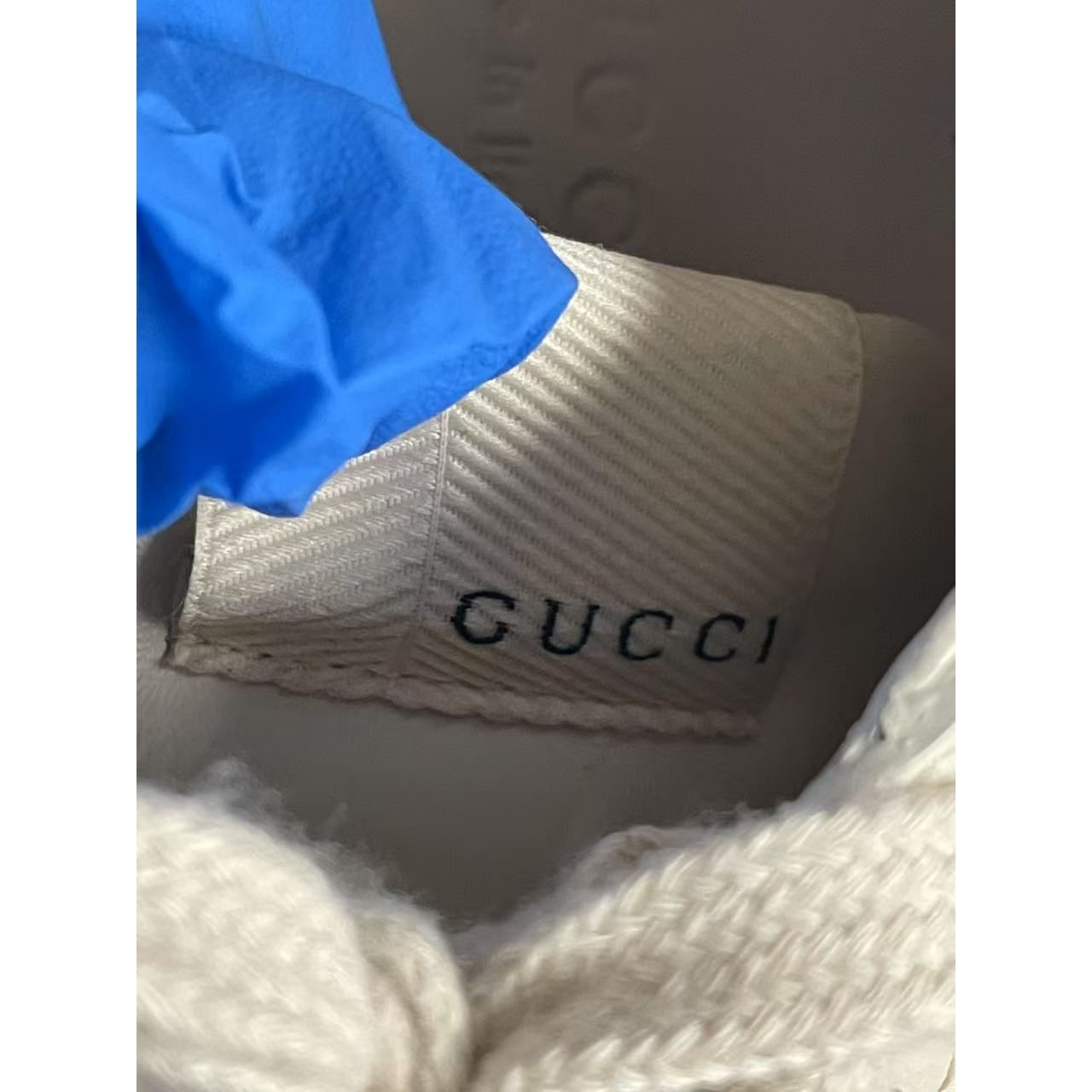 Gucci Gucci Womens Rhyton Logo Sneakers White Leather Italy Size US 5.5 / IT 35.5 - 5 Thumbnail
