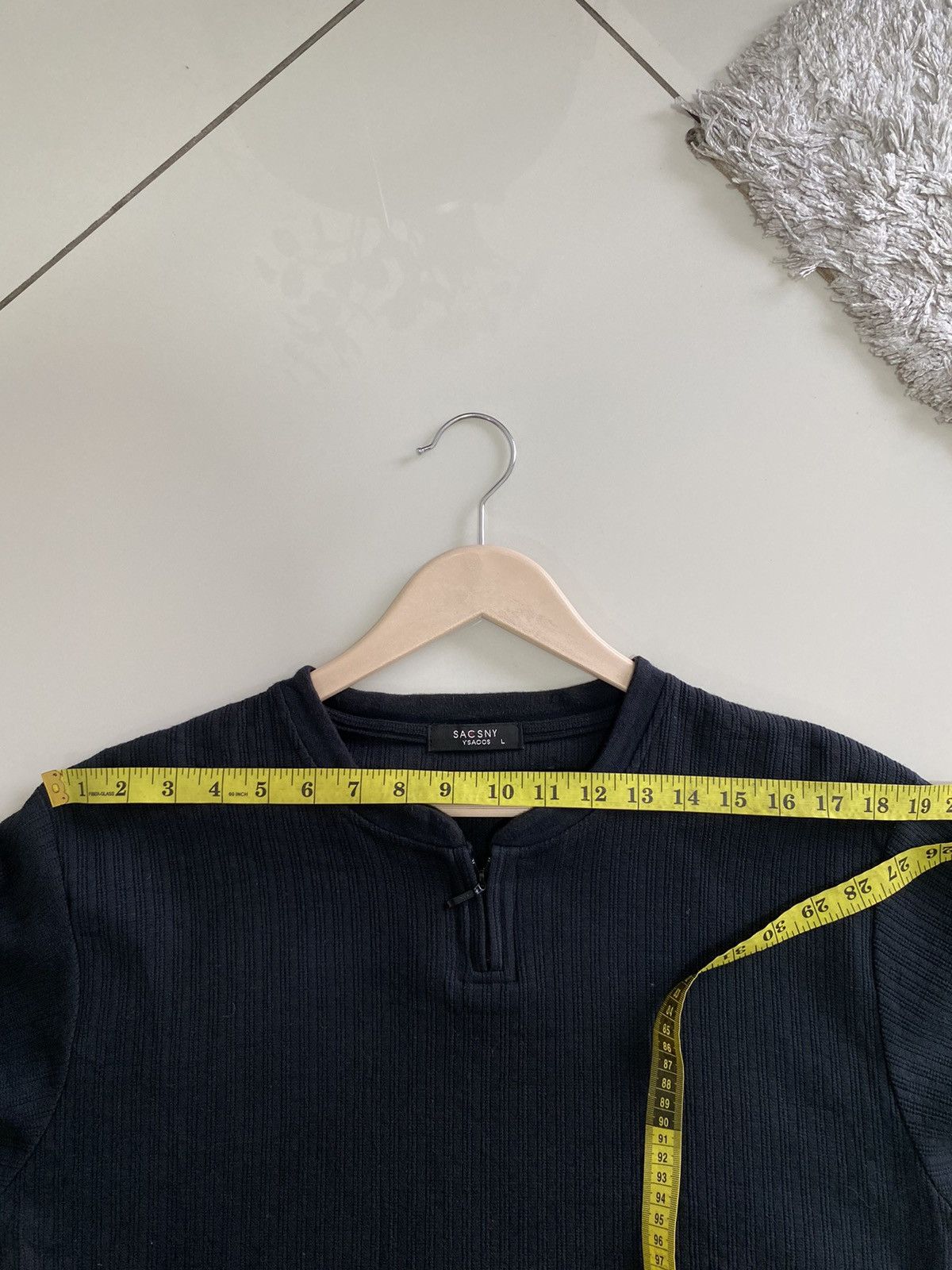 Yohji Yamamoto Saucony by Yohji Yamamoto Long Sleeve Zipper T Shirt Size US L / EU 52-54 / 3 - 16 Thumbnail