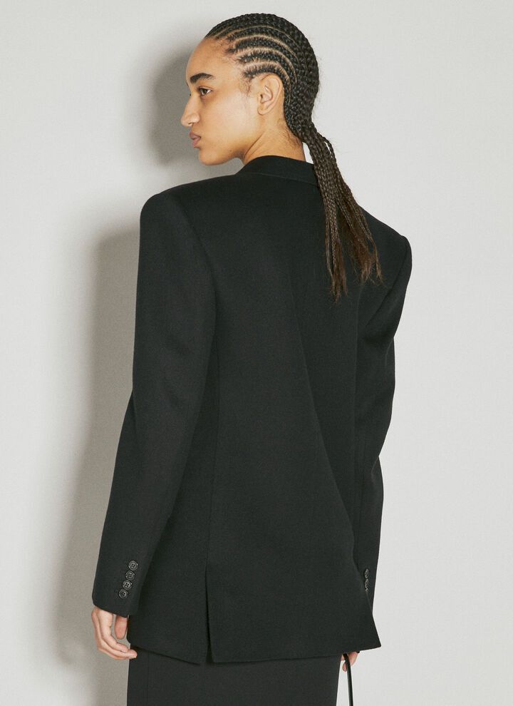 o1s1wg111124 Oversized Jacket in Wool Cashmere in Black
