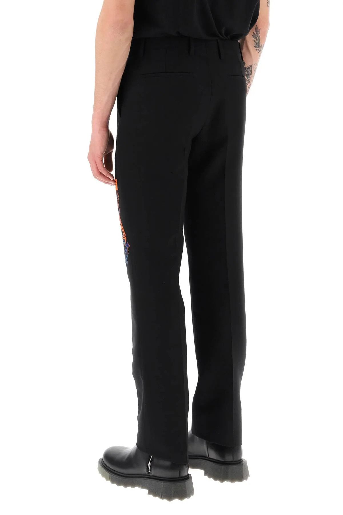Off-White o1y0225 Casual Pant in Black Size US 30 / EU 46 - 4 Thumbnail