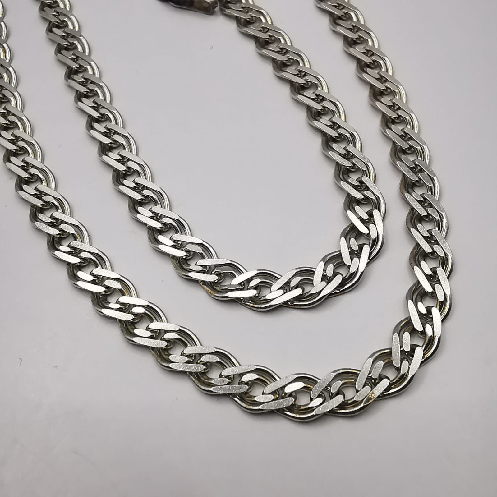 Sterling Silver Vintage Jewelry Chain,925 Sterling Silver,Signed 14,64g Size ONE SIZE - 2 Thumbnail