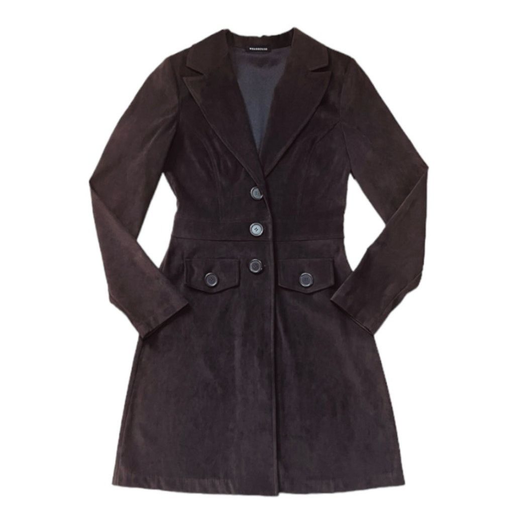 Wearhouse Brown Trench Coat Size S