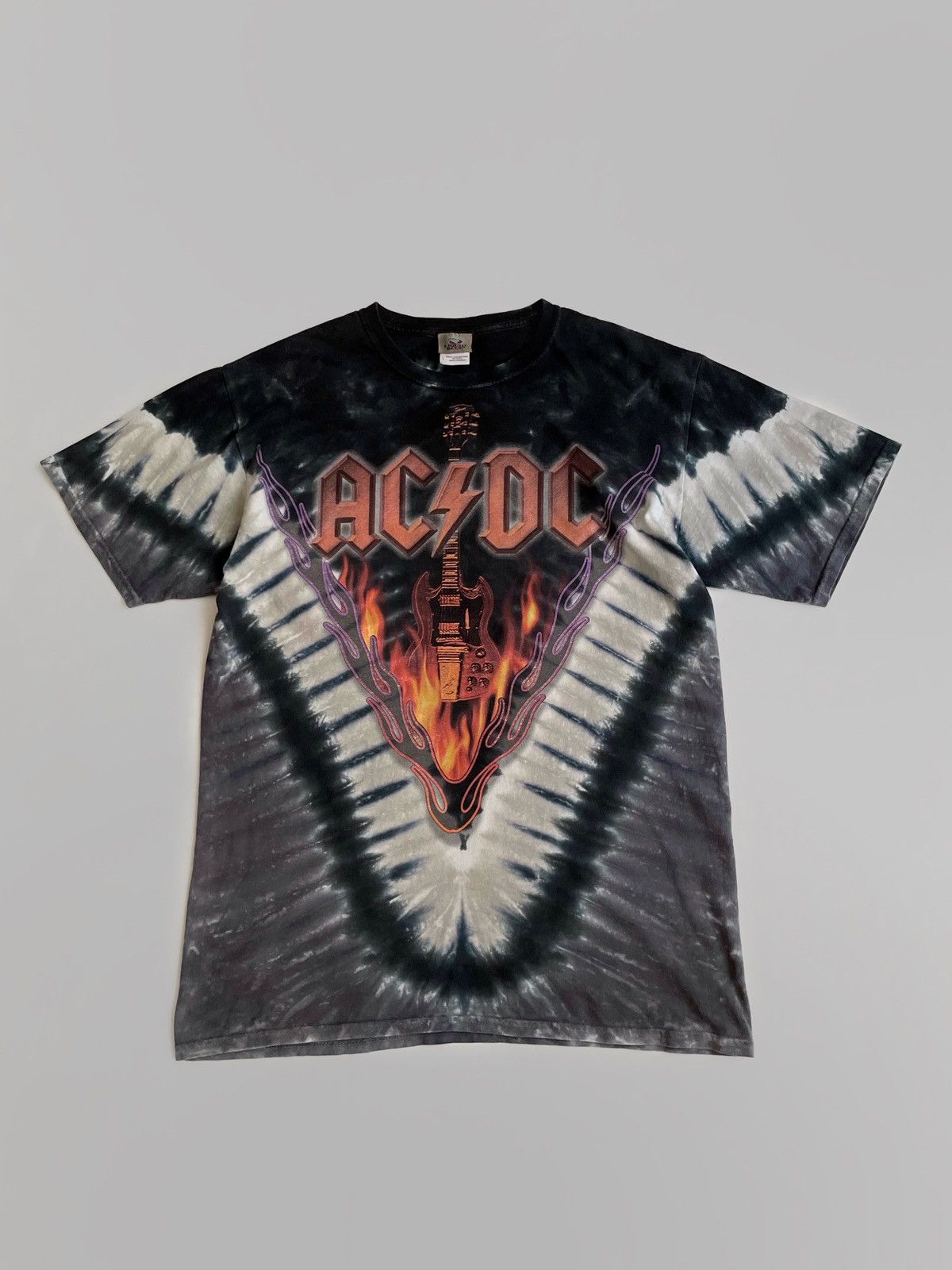 AC/DC × Band Tees × Liquid Blue Vintage Liquid Blue AC/DC Tie Dye merch tee 2000s Size US L / EU 52-54 / 3 - 1 Thumbnail