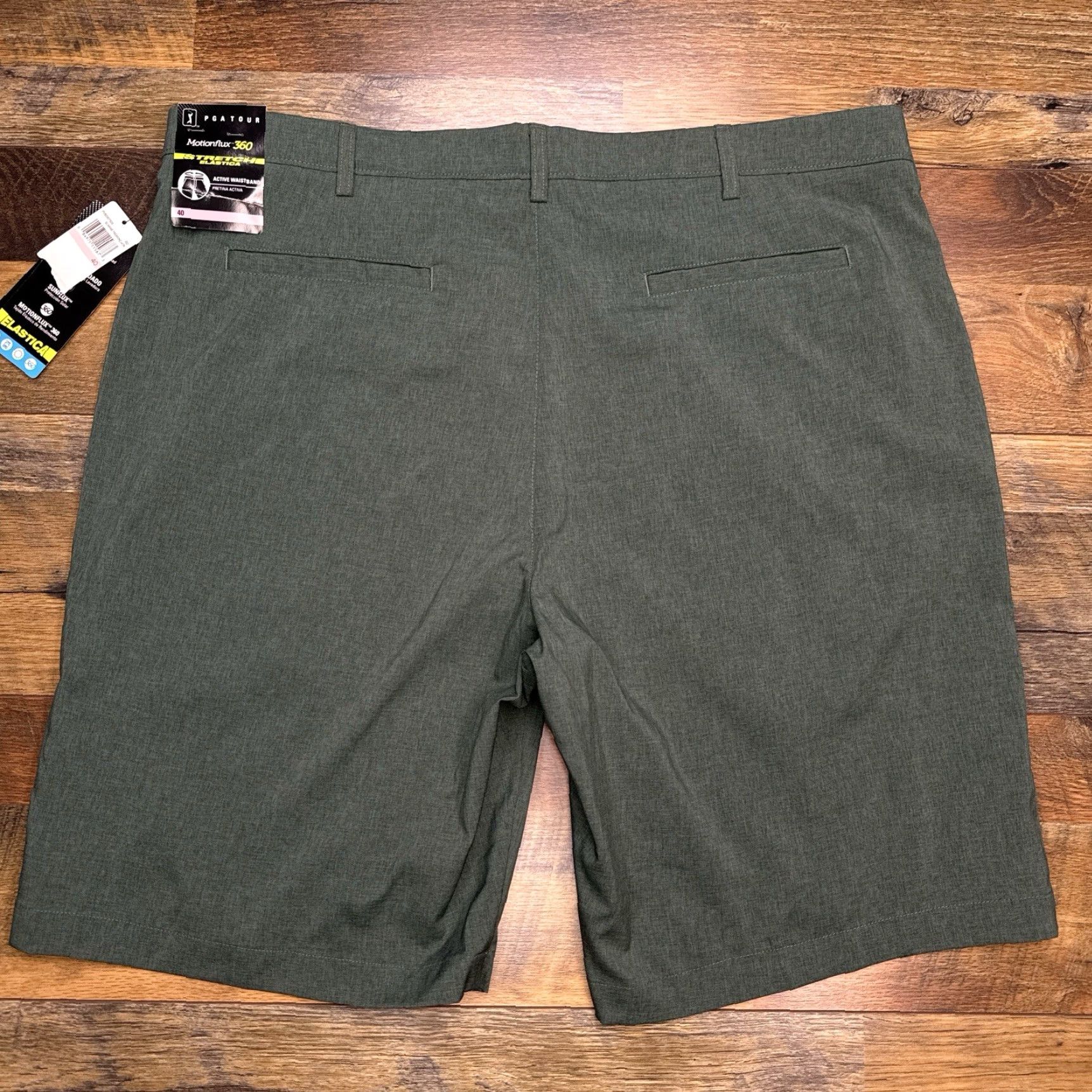 PGA Tour PGA Tour Stingray Shorts Mens 40 Green Motionflux Sunflux Stretch New Size US 40 / EU 56 - 2 Thumbnail