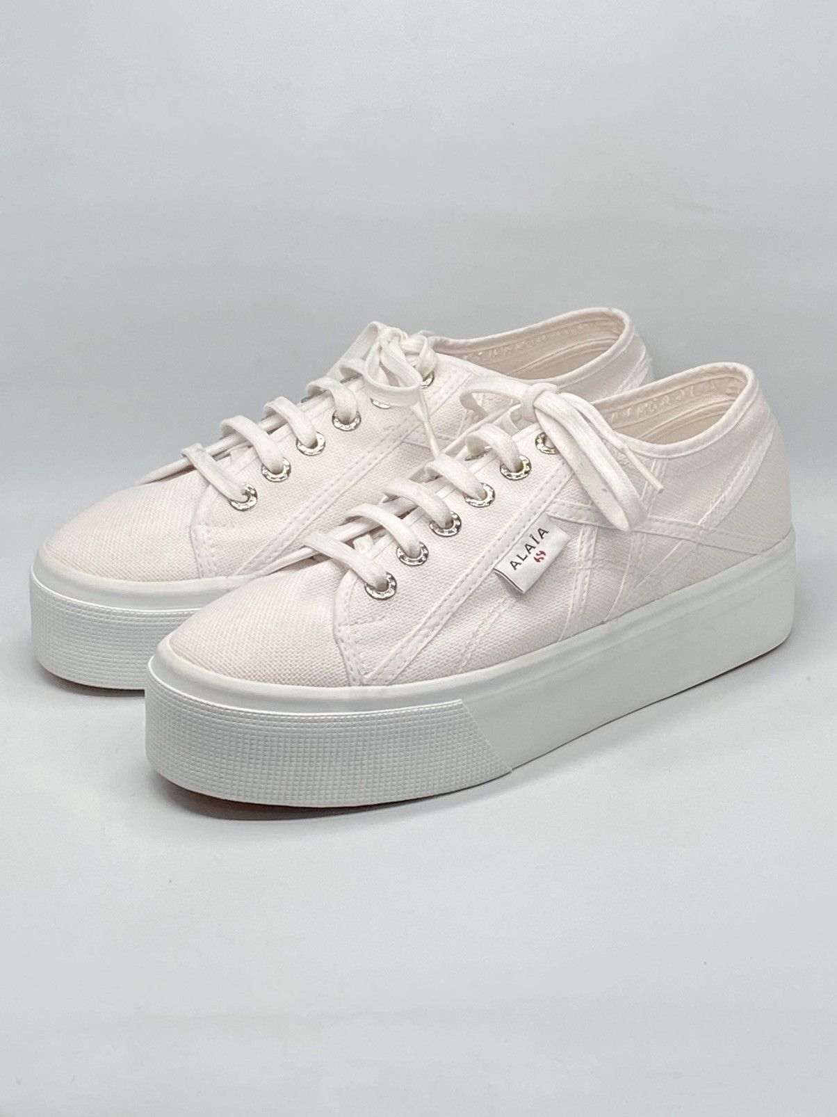 Alaia Alaia Superga 2740 Platform Canvas Sneaker Size US 9.5 / IT 39.5 - 1 Thumbnail