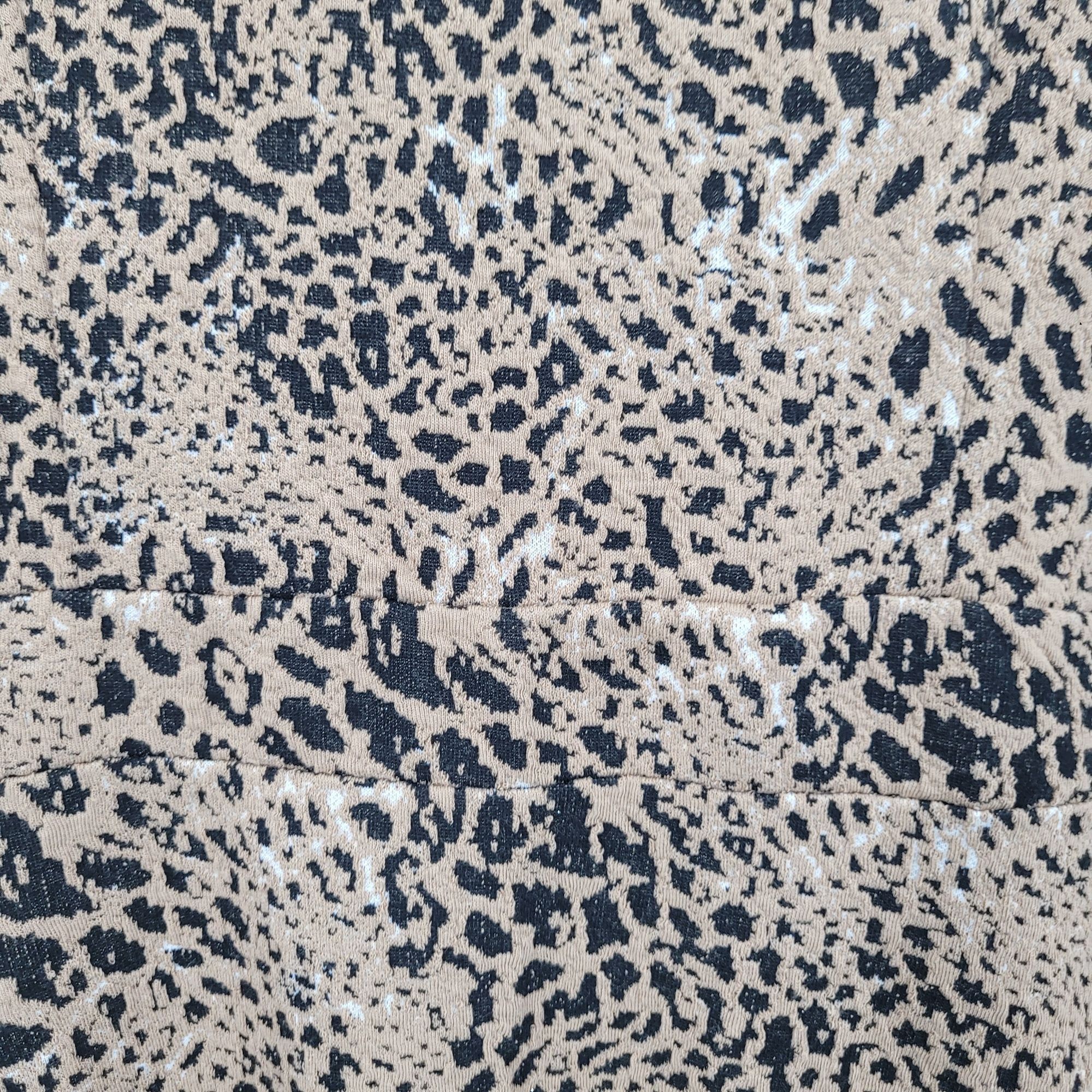 Anthropologie Anthropologie Leopard Cutout Back Mini Dress Sz 6 Puff Sleev Size M / US 6-8 / IT 42-44 - 4 Thumbnail