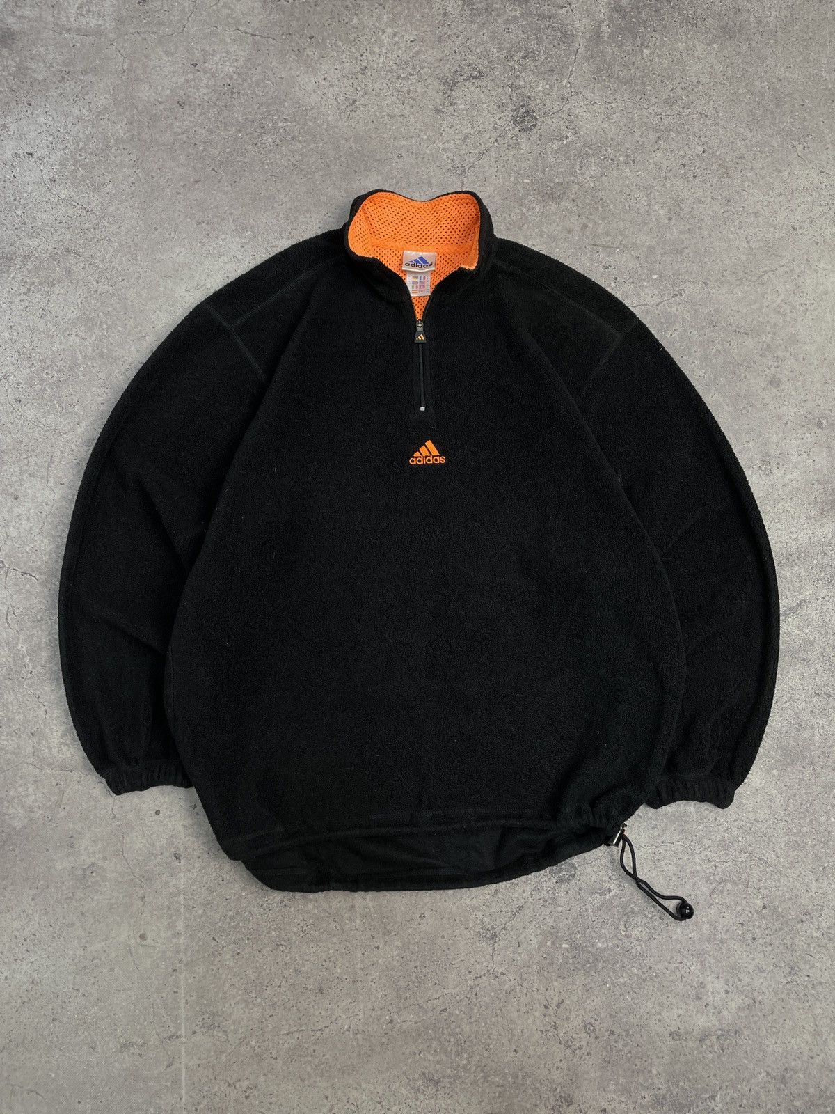 Vintage Adidas 1/3 Zip Teddy Fleece Sherpa Hoodie Y-3 Style