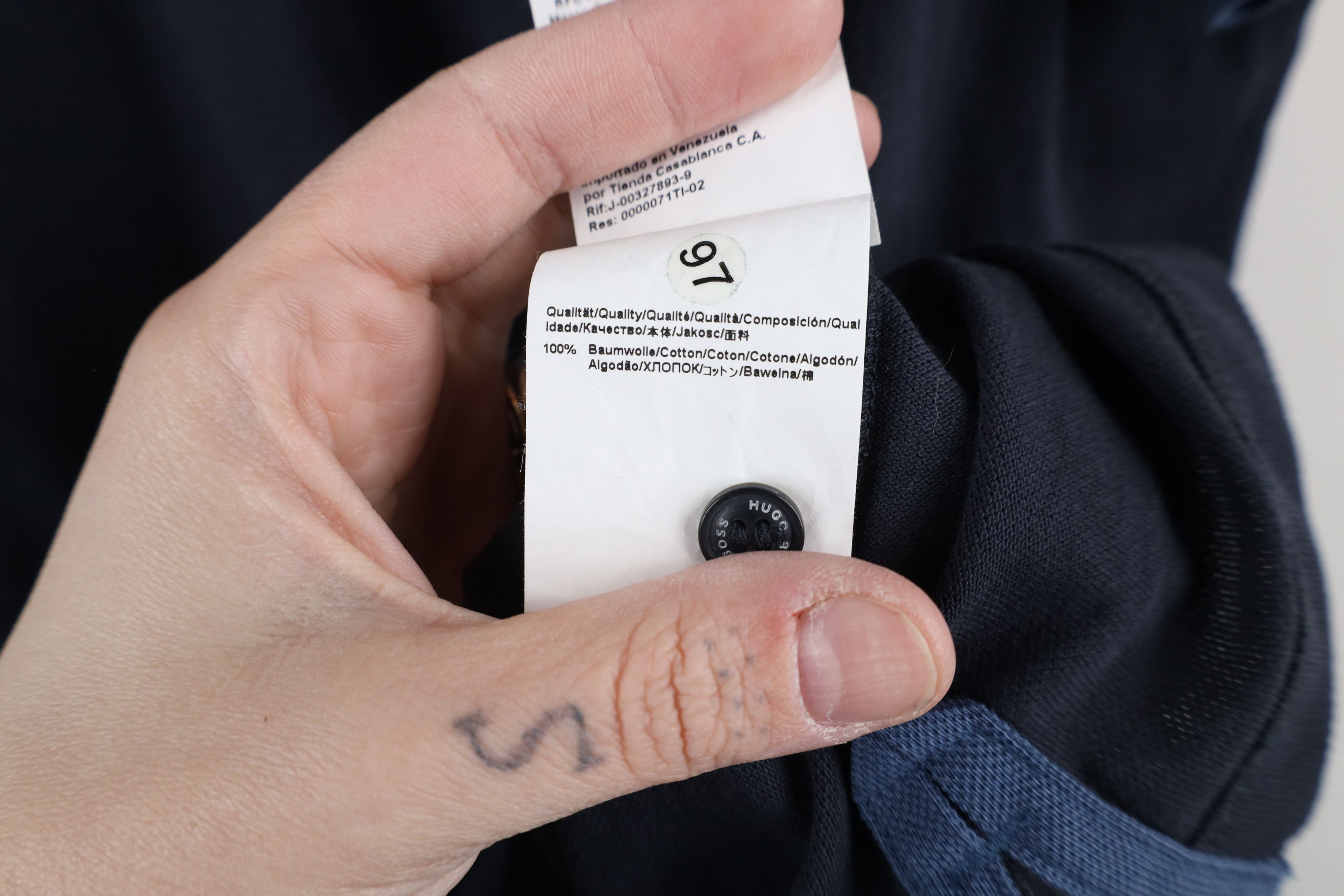 Hugo Boss × Vintage Hugo Boss Regular Fit Pima Cotton Collared Polo Shirt Blue Size US XXL / EU 58 / 5 - 8 Thumbnail