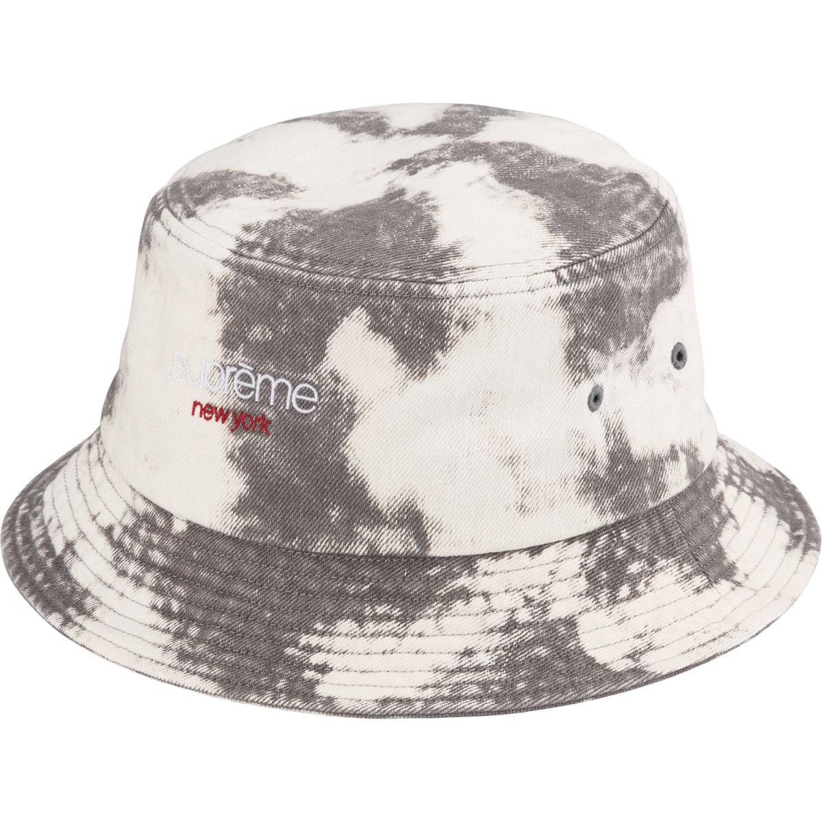SUPREME DENIM CRUSHER BOONIE Bleached S/M BUCKET HAT LOGO