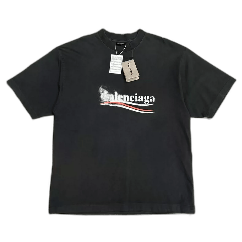 Balenciaga Graphic T-Shirt in Black Color