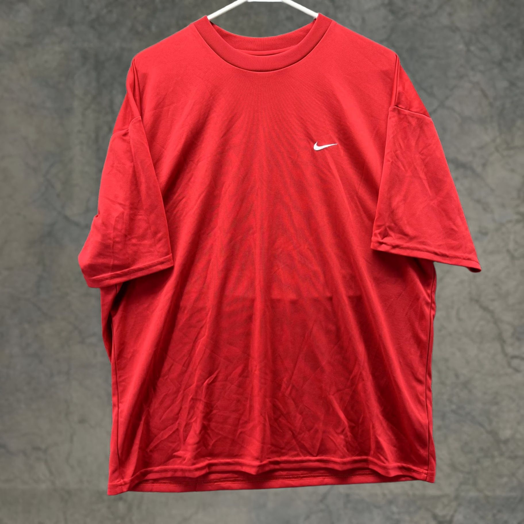 Nike Nike Dri-FIT Shirt Mens Large Red Tee Short Sleeve Crew Neck Running Training T-Shirt USA Made N/A Size US L / EU 52-54 / 3 - 1 Thumbnail