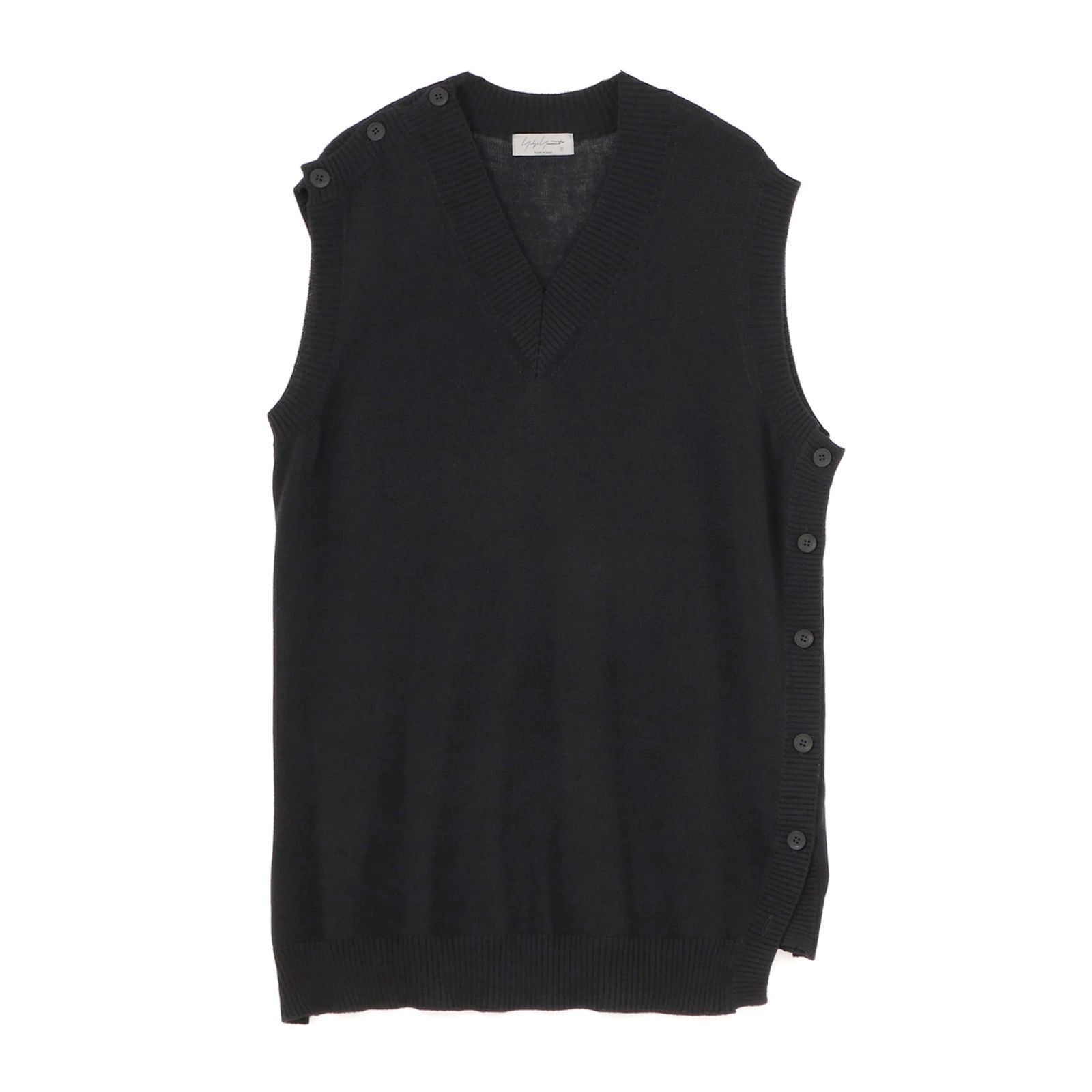 Yohji Yamamoto Yohji Yamamoto Pour Homme - 12G PLAIN STITCH V NECK VEST Size US L / EU 52-54 / 3 - 1 Thumbnail
