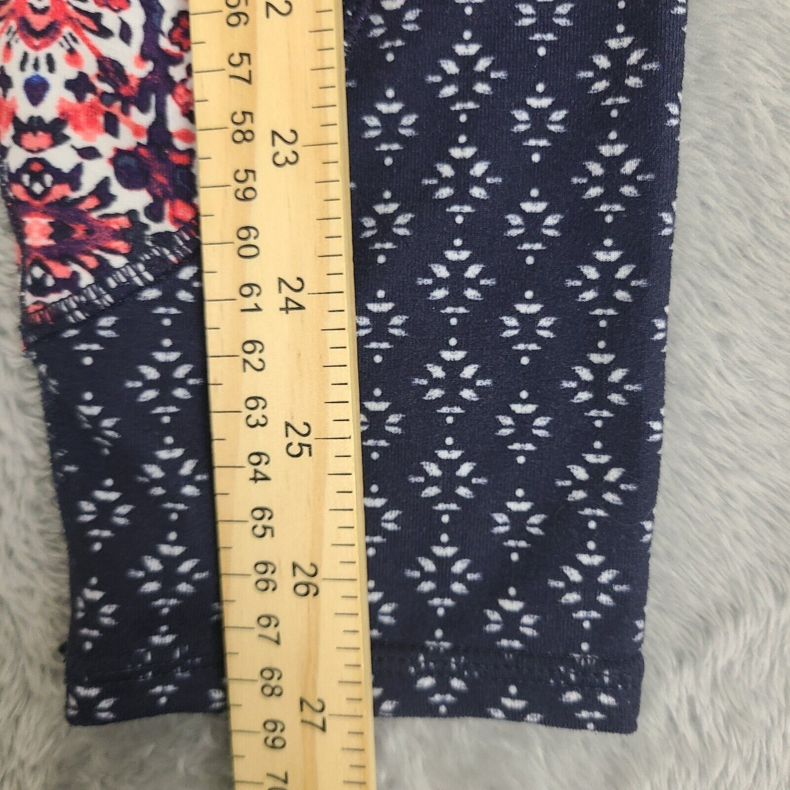 Athleta Athleta High Rise Indigo Shores Chauranga Capri Leggins Sz X Size 30" / US 8 / IT 44 - 3 Thumbnail