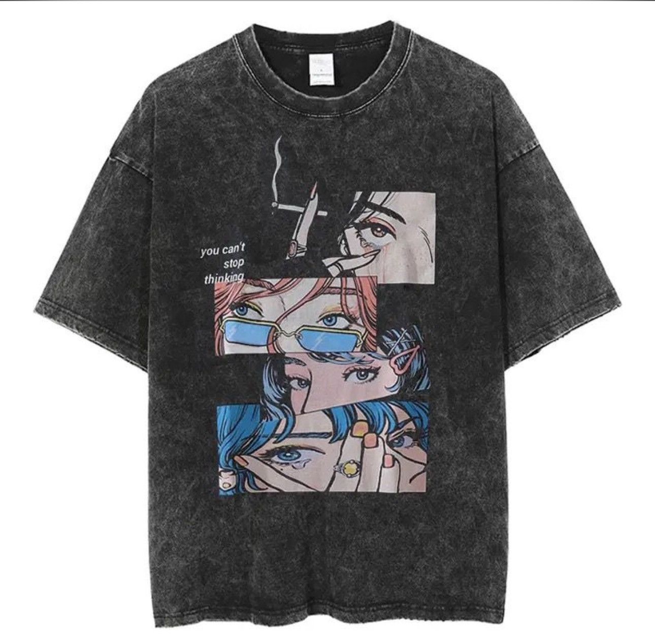 Distressed Oversize T Shirt