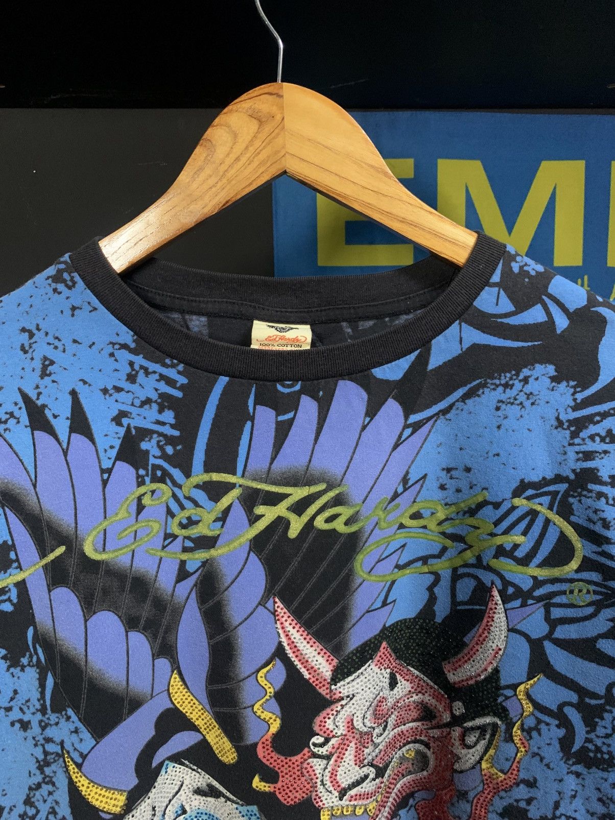 Ed Hardy RARE VINTAGE ED HARDY AOP GRAPHIC TSHIRT Size US L / EU 52-54 / 3 - 3 Thumbnail