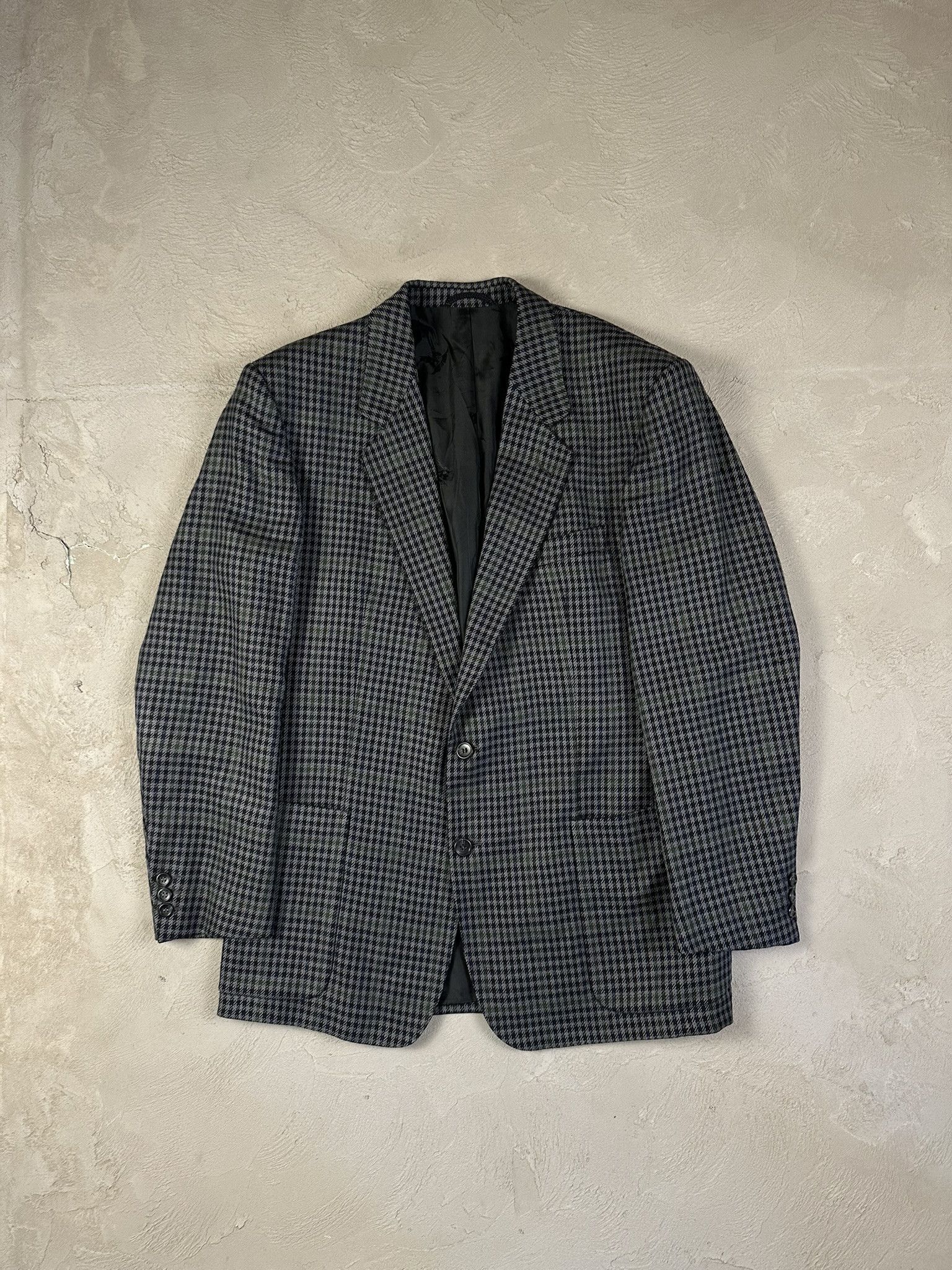 Vintage Burberry's Wool Checked Blazer 90s