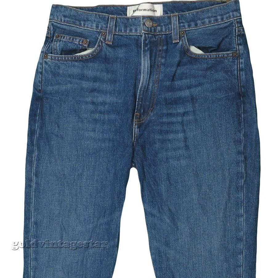 Reformation Julia High Cigarette Jean Baltic High Waisted 30