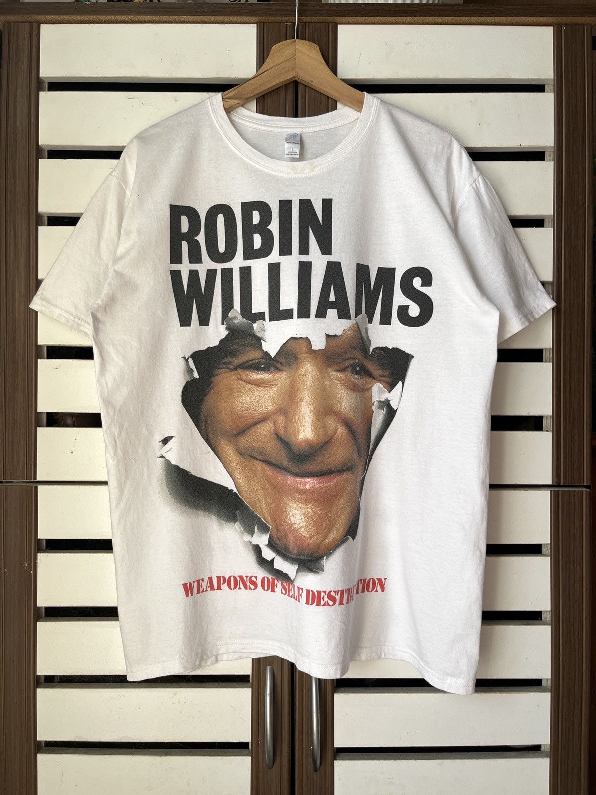 Vintage 00’s Robin Williams : Weapons Of Self Destruction Tour Size US L / EU 52-54 / 3 - 2 Thumbnail