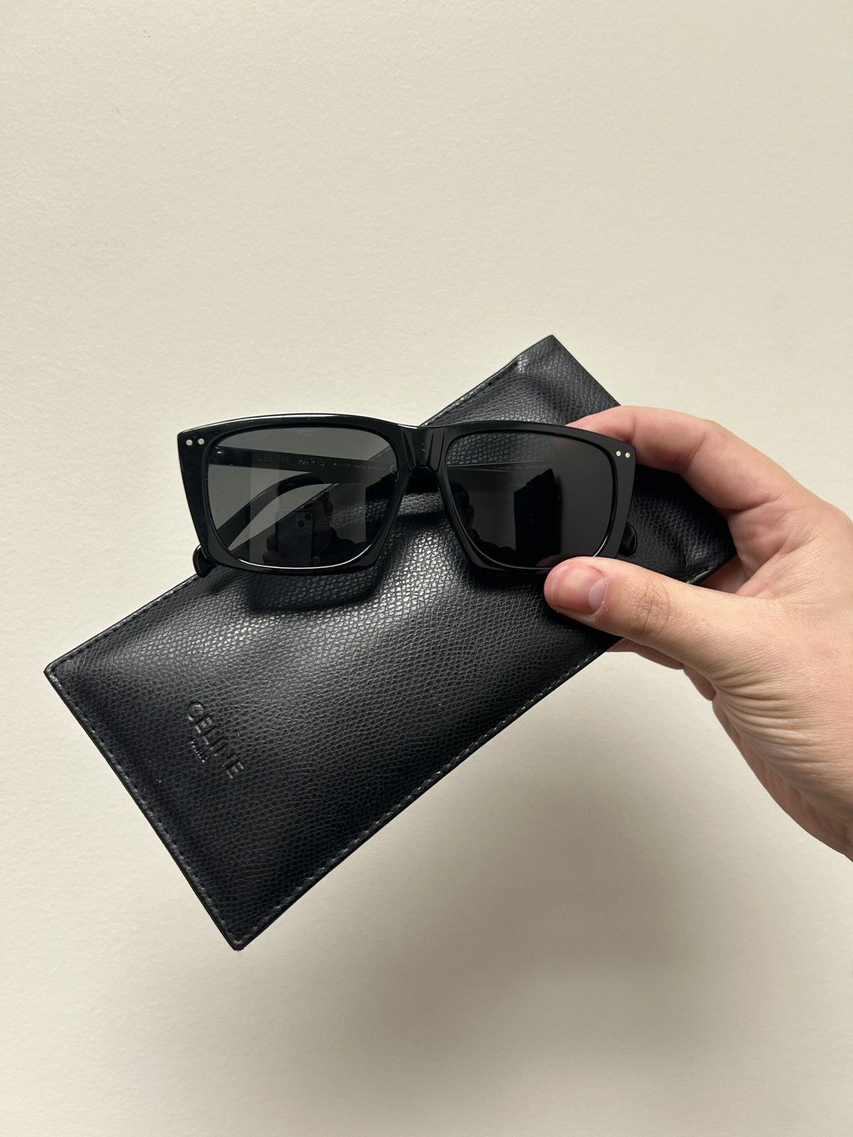 Celine NEW Celine CL40319F 3 Dots Unisex Black Squared  display picture 1