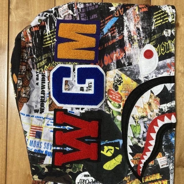 Bape BAPE Flyer Pattern Shark Full Zip Hoodie a bathing ape Size US S / EU 44-46 / 1 - 5 Thumbnail