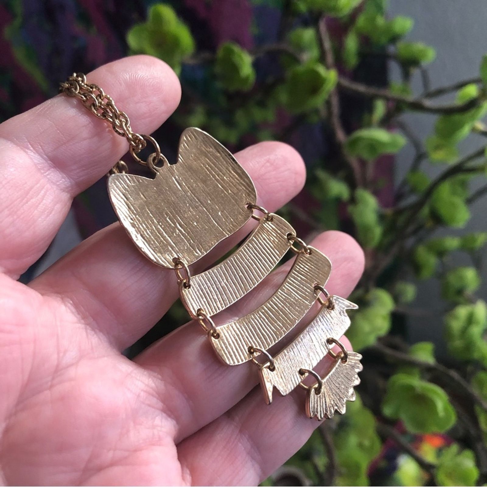 Jewelry Modern vintage articulated owl pendant on chain necklace Size ONE SIZE - 7 Thumbnail