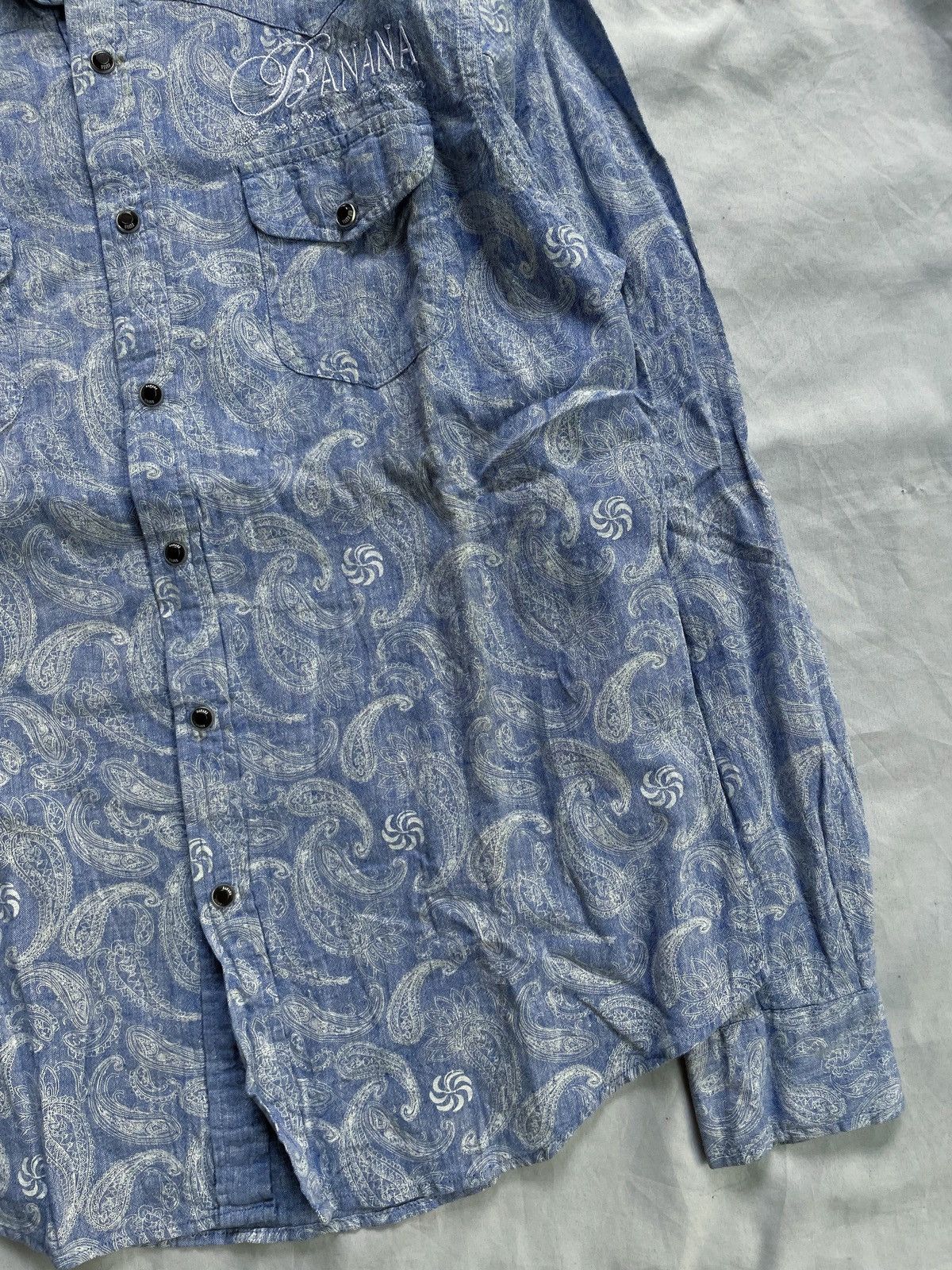 If Six Was Nine JAPANESE BANANA SEVEN BANDANA PATTERN BUTTON DOWN SHIRT Size US L / EU 52-54 / 3 - 3 Thumbnail
