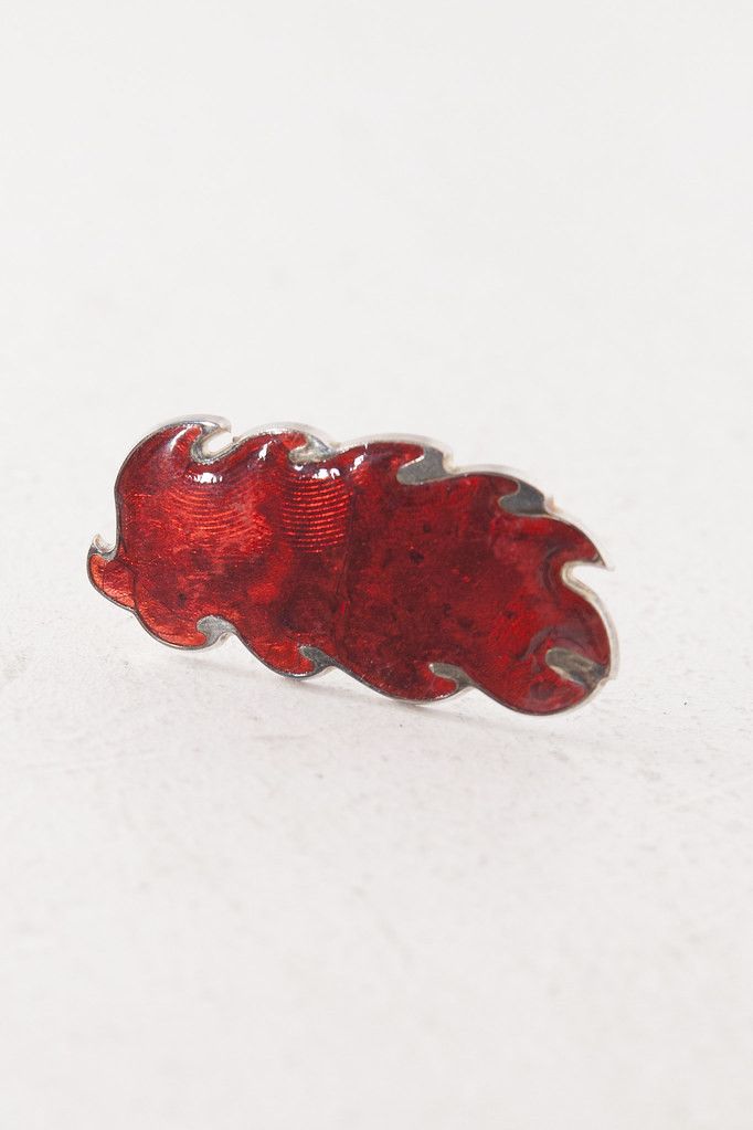 Raf Simons AW17 flame silver plated pin Size ONE SIZE - 2 Thumbnail