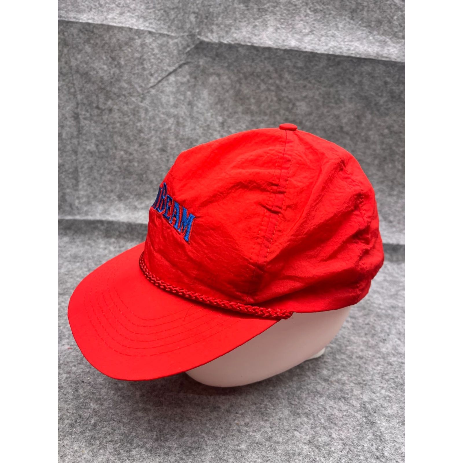 Vintage Jim Beam Hat Cap Snap Back Adult One Size Red 100% Polyester Hatch Rope Size ONE SIZE - 4 Thumbnail