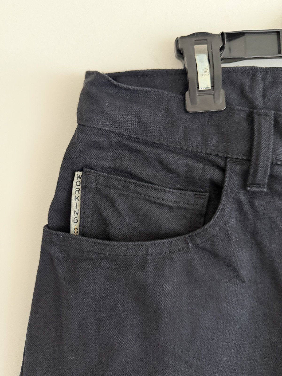 Kapital 14oz Black x Black Denim Club Baggy 5-Pocket Pants Size US 32 / EU 48 - 4 Thumbnail