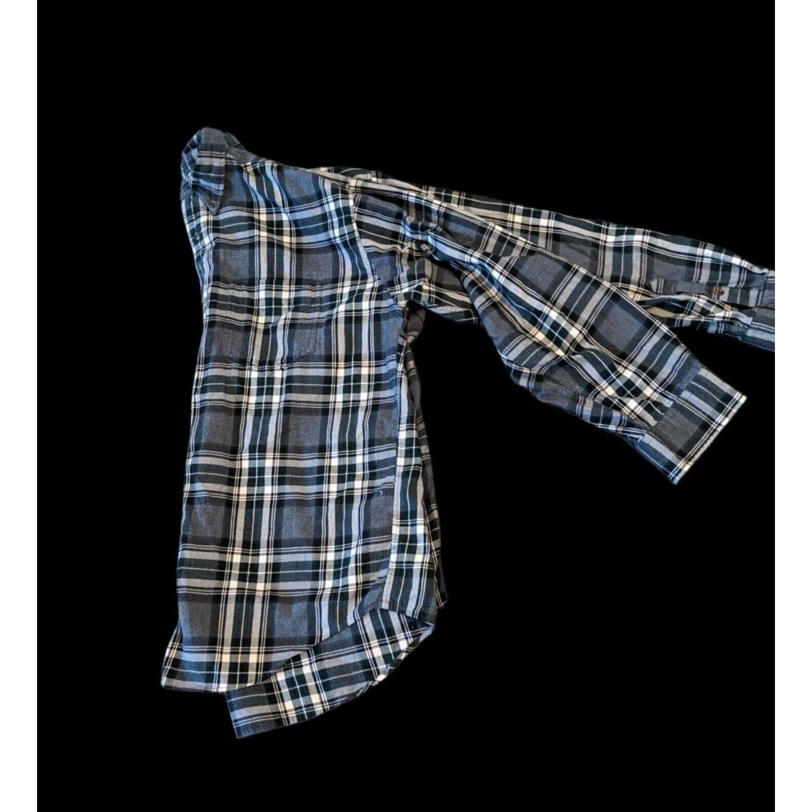 J.Crew J Crew Plaid Flannel Xl Men's Shirt Grey, Black, White. Size US XL / EU 56 / 4 - 6 Thumbnail