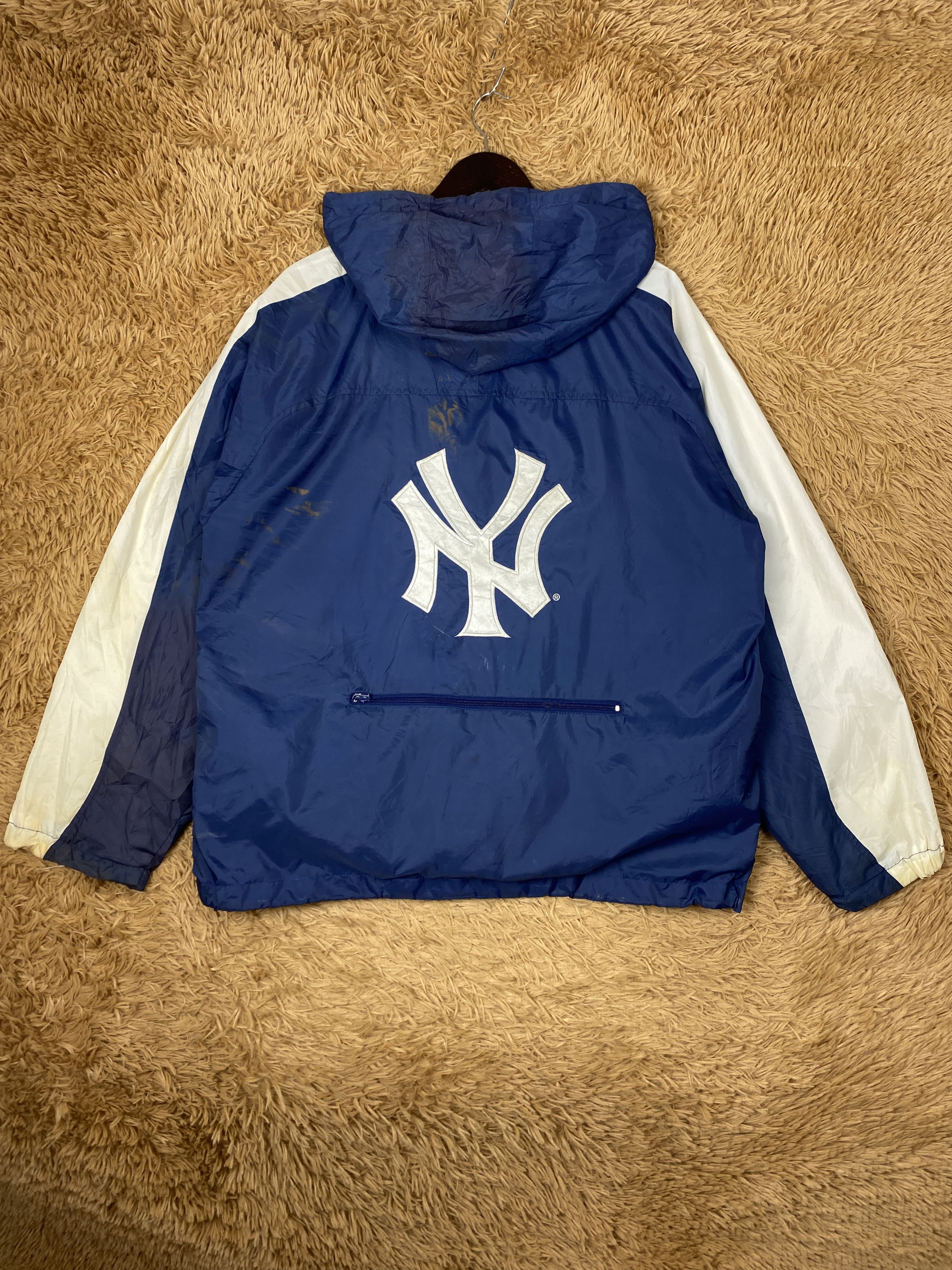 Mirage Vintage New York Yankees Mirage Windbreaker Jacket PJ2579 Size US L / EU 52-54 / 3 - 1 Thumbnail
