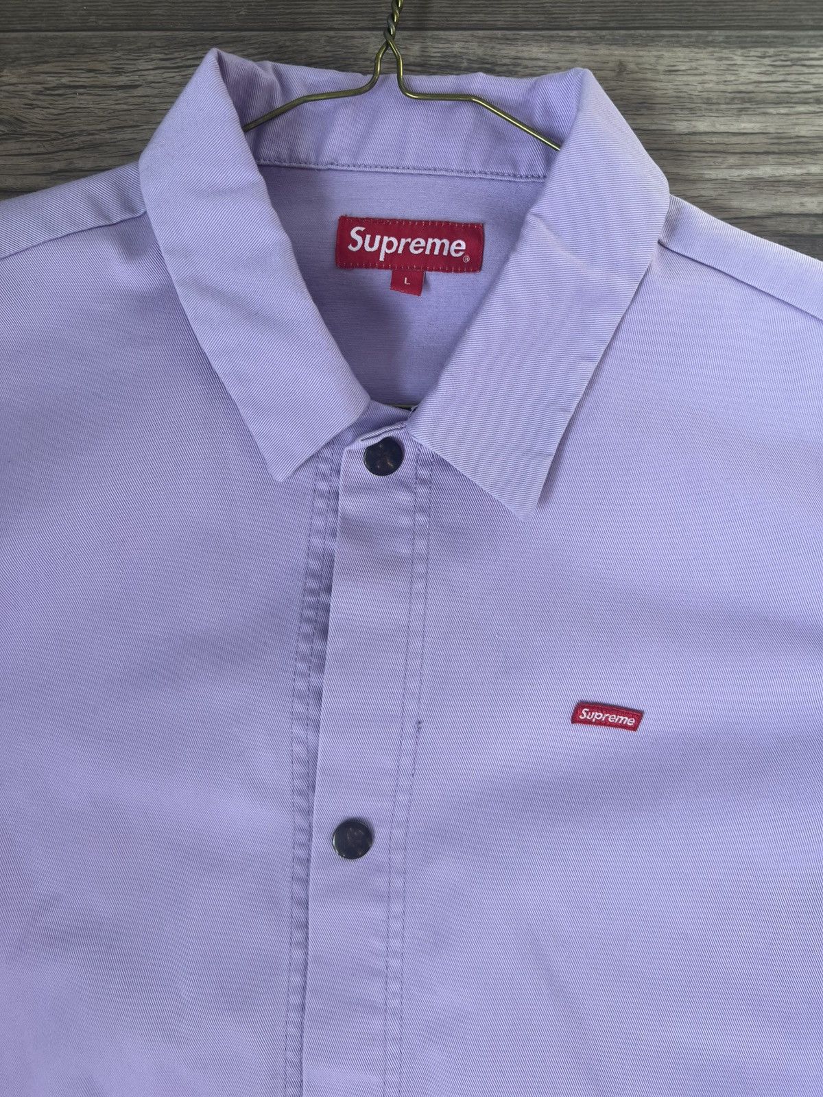 Supreme Pink Supreme Twill Jacket Size US L / EU 52-54 / 3 - 2 Thumbnail