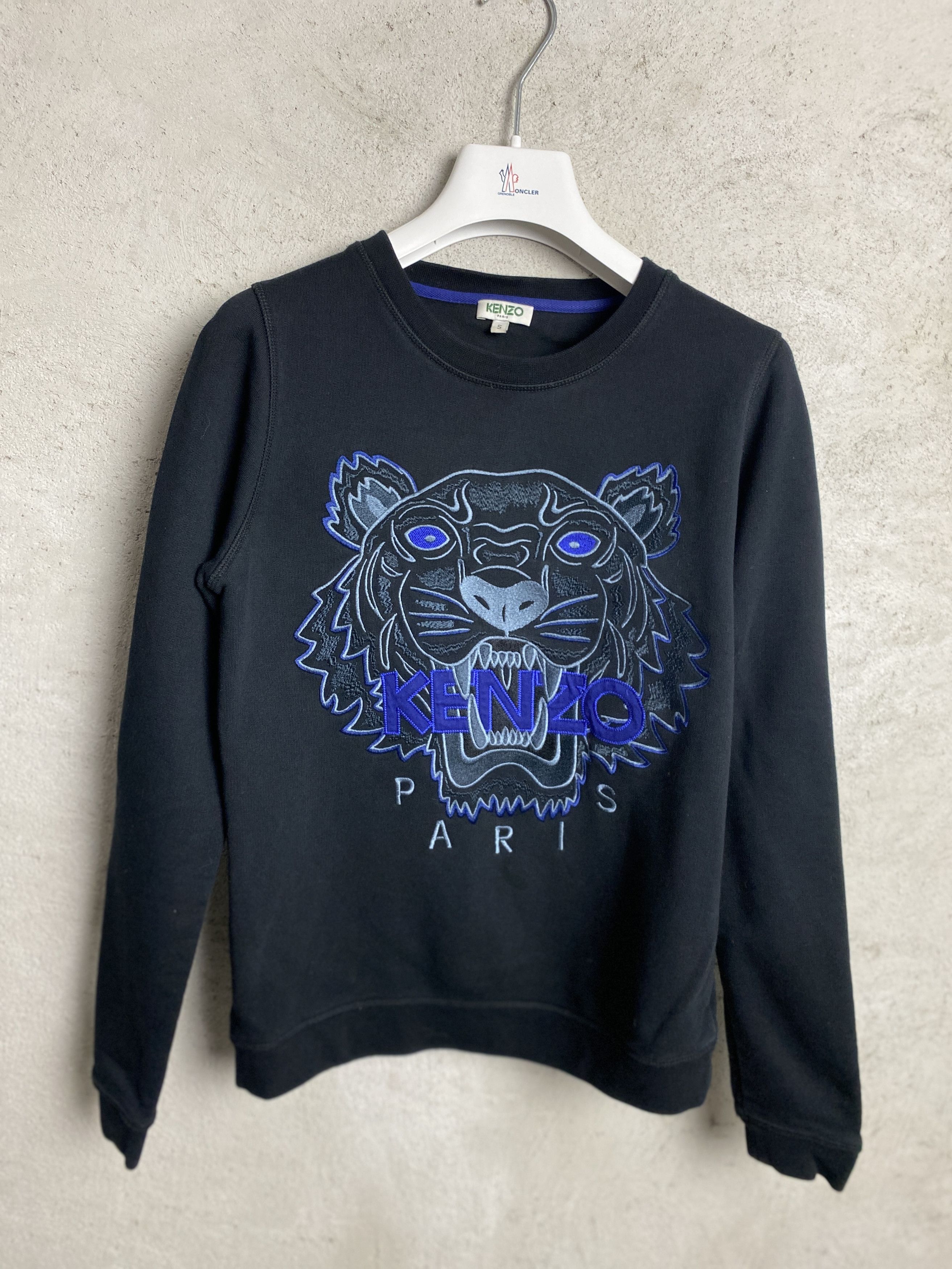 Kenzo big logo embroidered sweatshirt crewneck