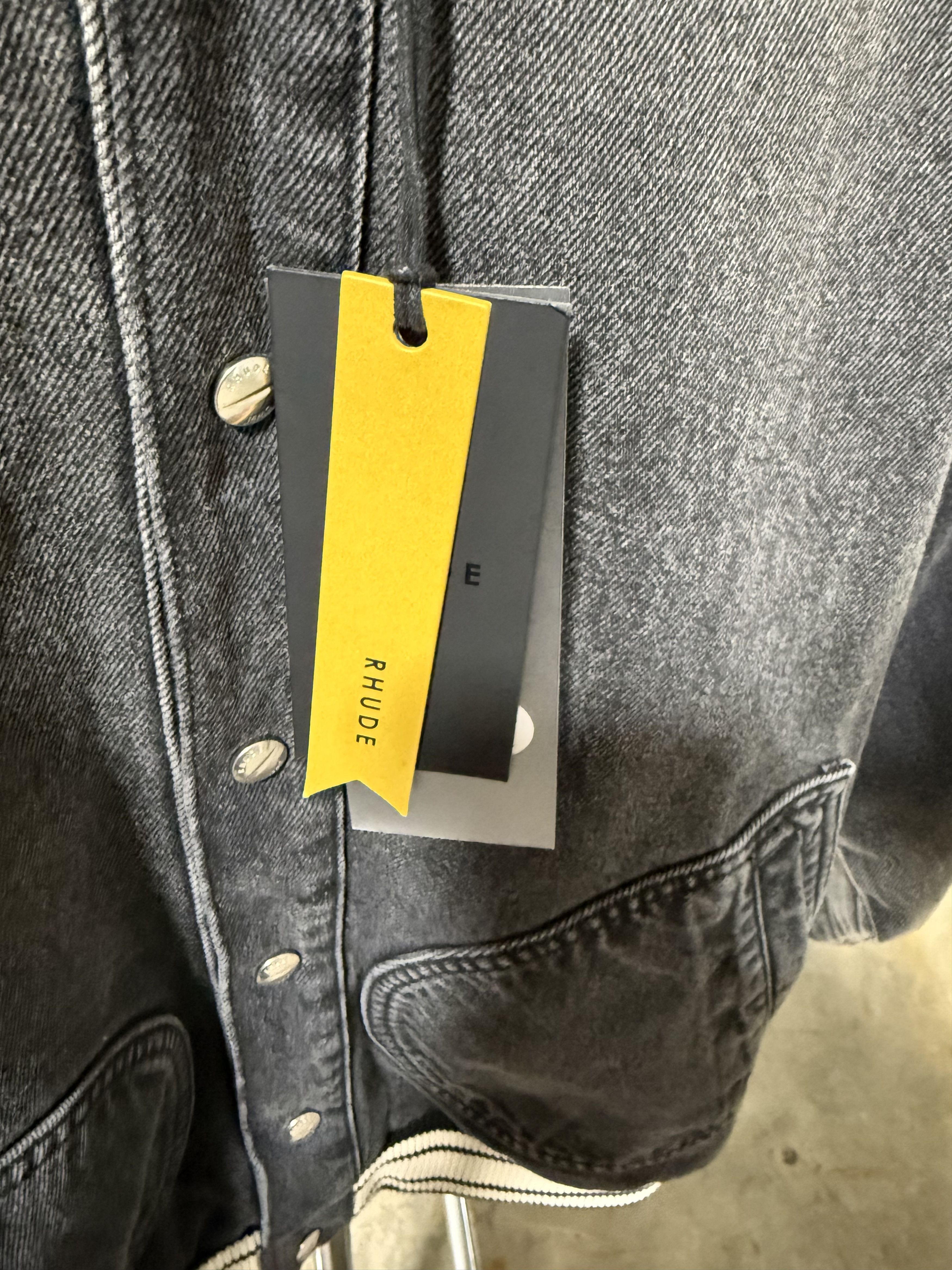 Rhude Rhude Denim Lightning Bomber 'Black' Size US S / EU 44-46 / 1 - 2 Thumbnail
