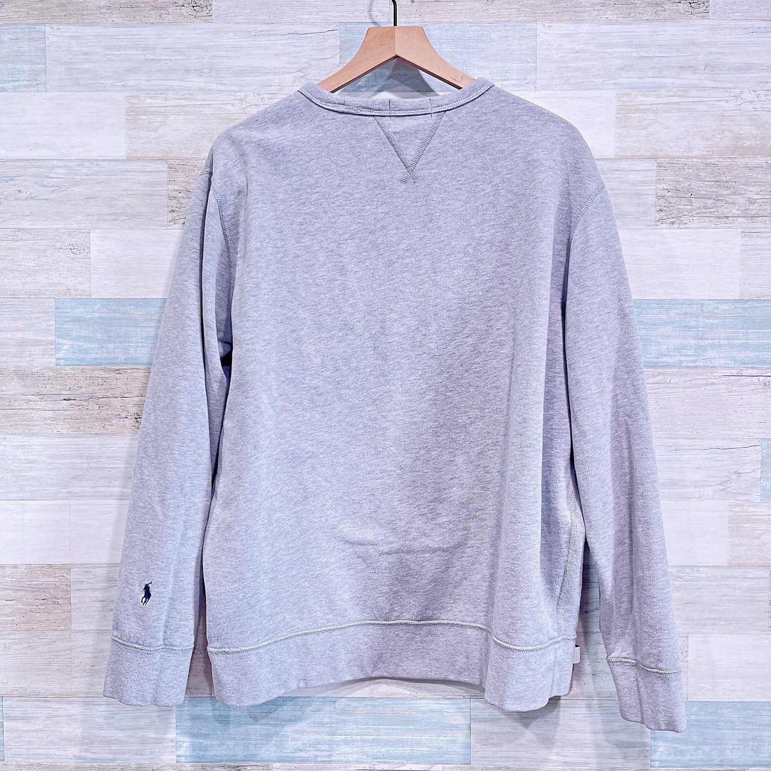 Polo Ralph Lauren POLO Ralph Lauren Applique Logo Sweatshirt Gray Mens XL Size US XL / EU 56 / 4 - 5 Thumbnail