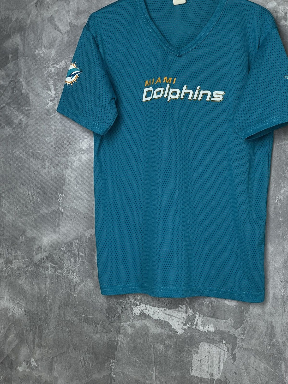 NFL Crazy Vintage 90s Miami Dolphins NFL Baseball Jersey Unique Size US L / EU 52-54 / 3 - 5 Thumbnail