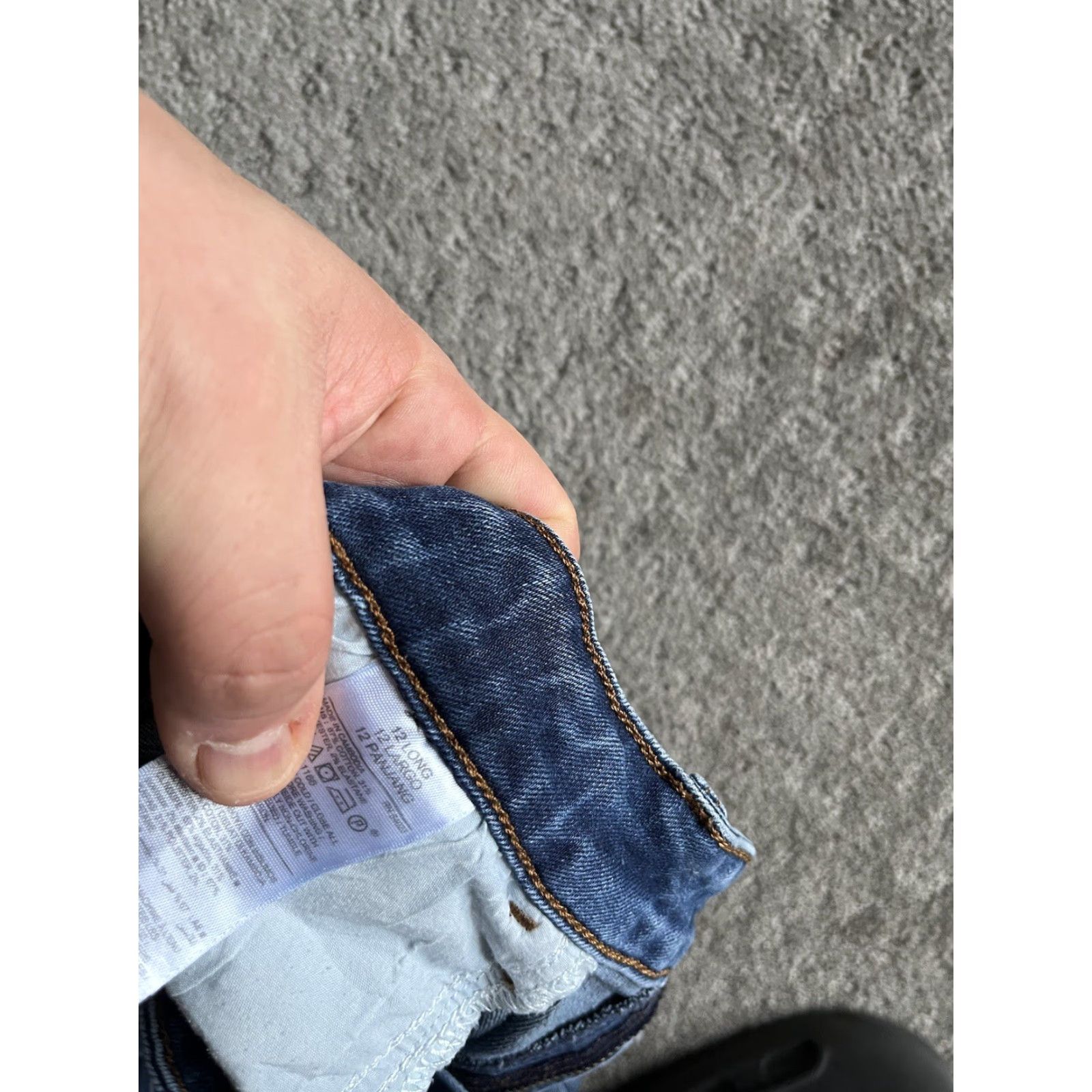 Old Navy Old Navy Women's Mid-Rise Skinny Jeans Denim Stretch Dark Blue Size 12 Regular Size 34" / US 12 / IT 48 - 6 Thumbnail