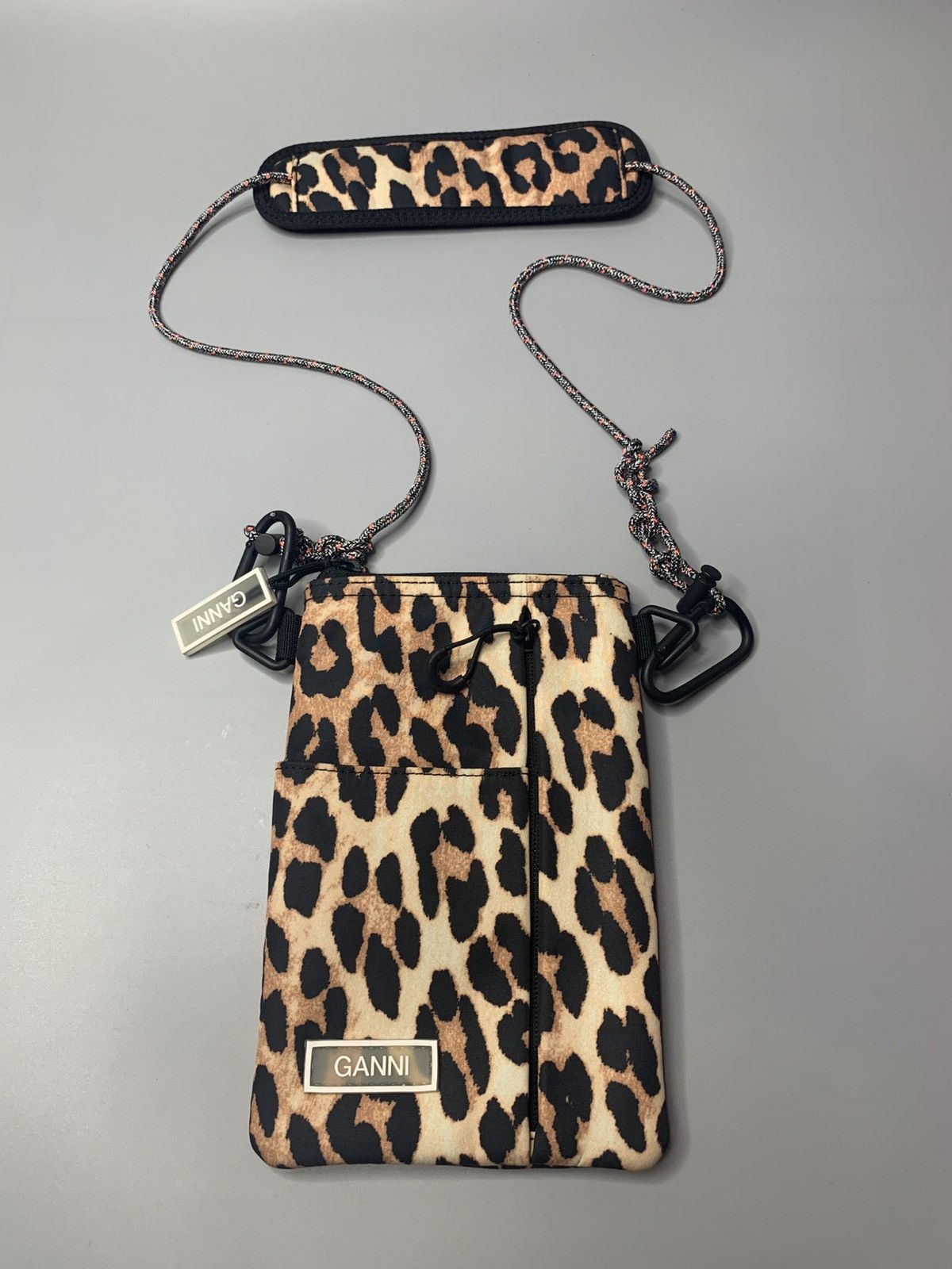 Ganni Ganni Leopard Print Crossbody Bag Size ONE SIZE - 1 Thumbnail