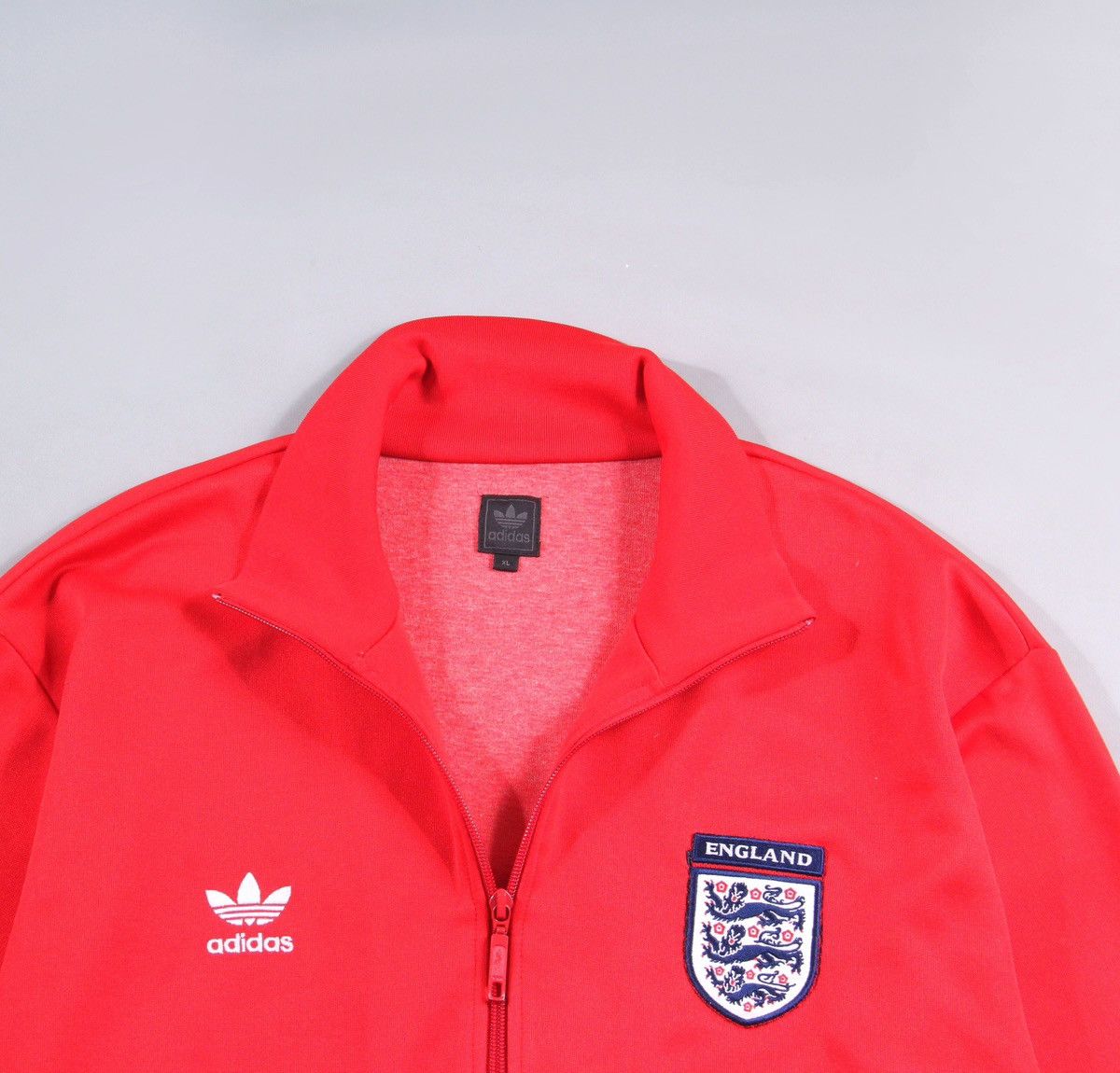 Adidas Adidas England Vintage 2006 Full Zip Jacket Red 90s XL Size US XL / EU 56 / 4 - 4 Thumbnail