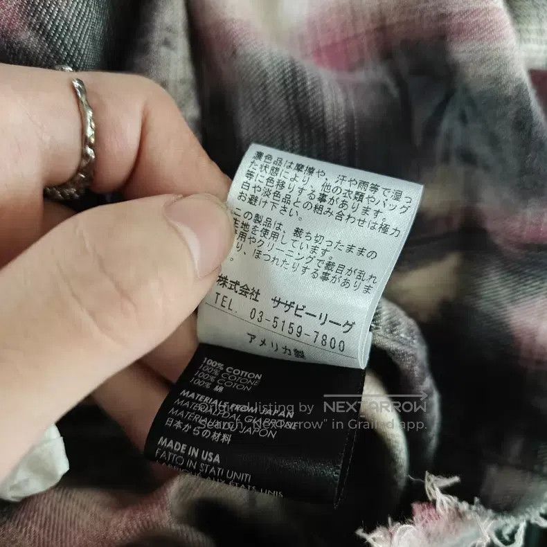 Amiri Amiri Pink Tie-Dye Flannel Shirt Size US XS / EU 42 / 0 - 4 Thumbnail