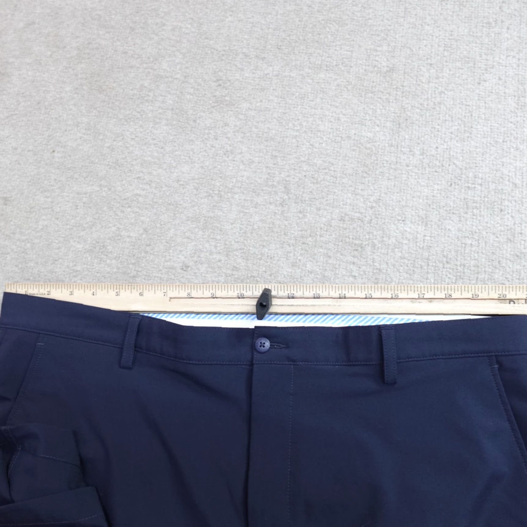 Footjoy FootJoy Shorts 42 Blue Navy Solid Performance Golf Flat Front Stretch Men Regular Inseam 9.5 in Polyester Spandex Athletic Activewear Size US 42 / EU 58 - 7 Thumbnail