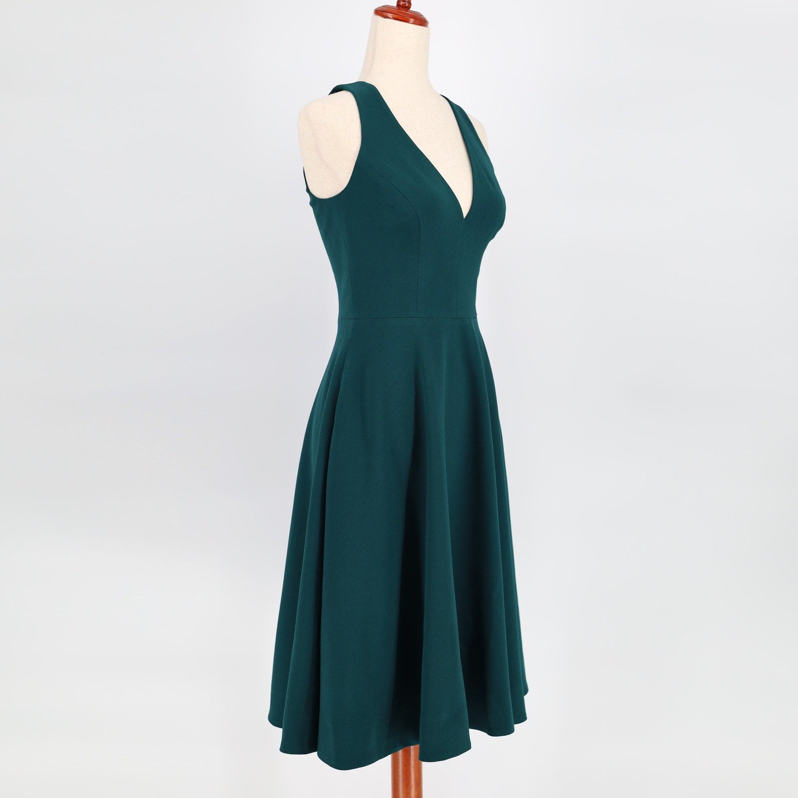 The Unbranded Brand Dress The Population Women Green Fit & Flare Dress Size S Size S / US 4 / IT 40 - 4 Thumbnail