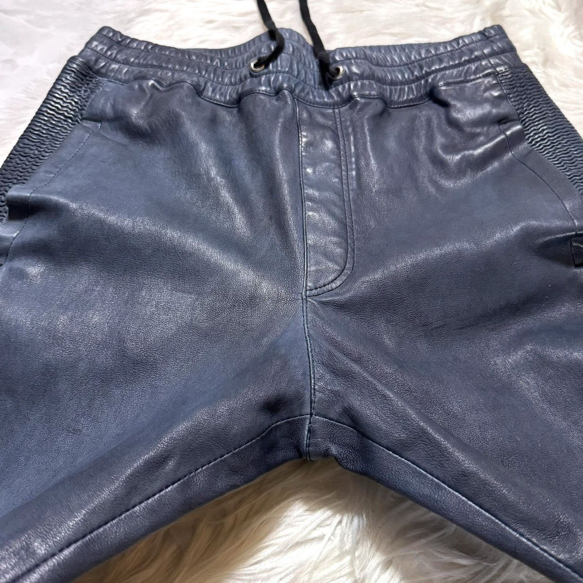 Balmain Balmain Homme Super Stretch Lamb Leather Biker Pants Size US 28 / EU 44 - 19 Thumbnail