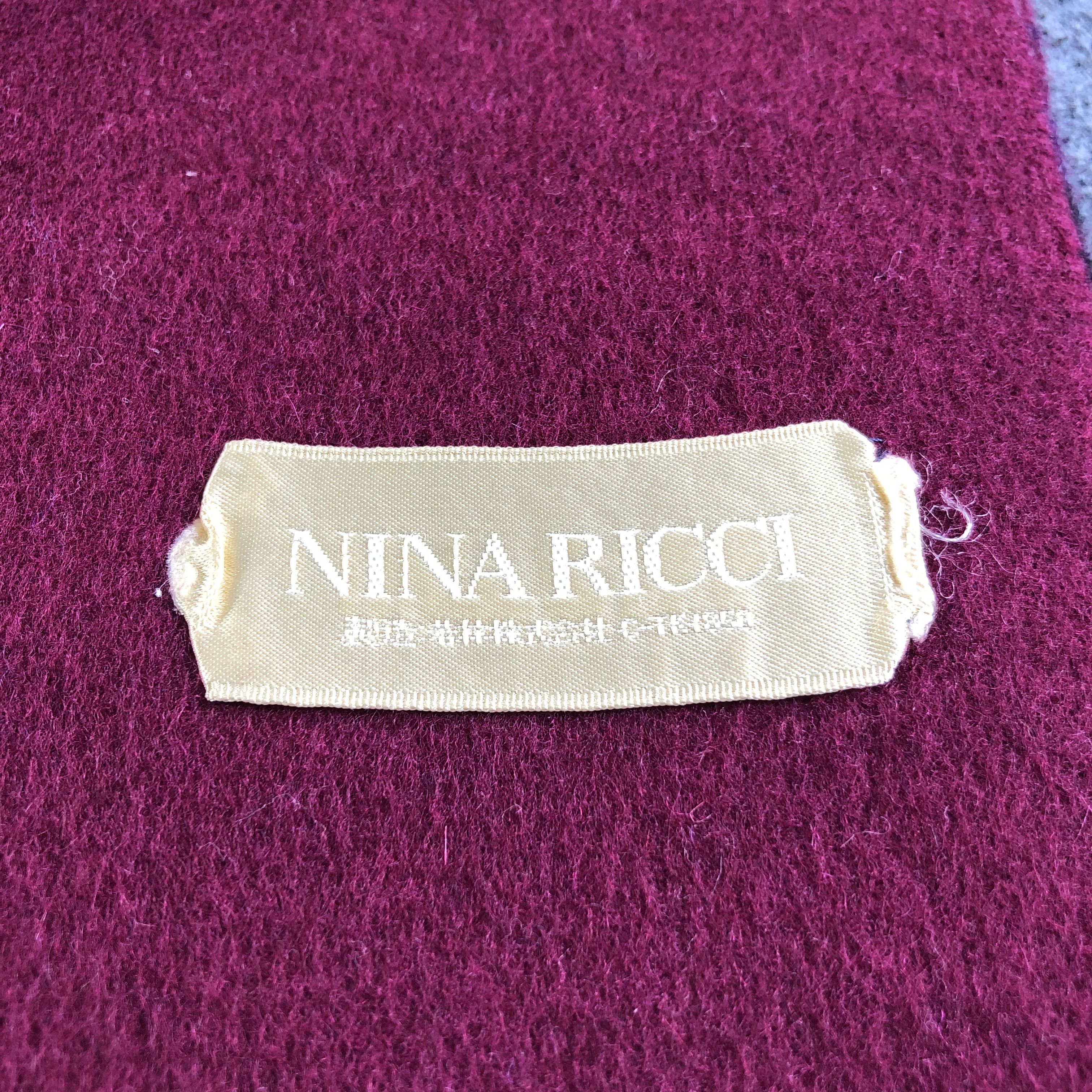 Nina Ricci Nina Ricci Tartan Wool Scarf Muffler Neckwear V2597 Size ONE SIZE - 6 Thumbnail