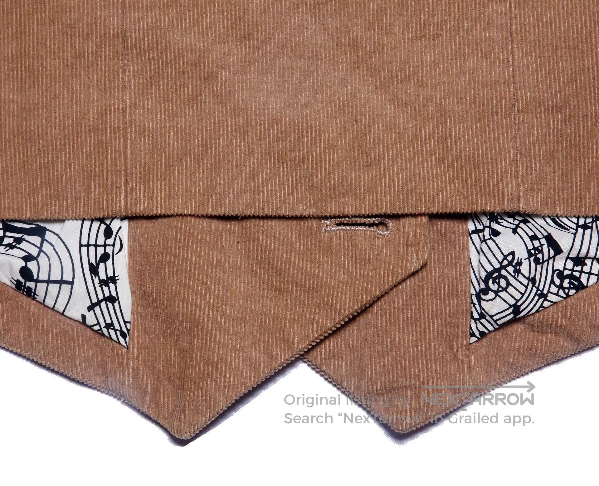 Number (N)ine Beige Double-Breasted Corduroy Jacket. Size US M / EU 48-50 / 2 - 6 Thumbnail