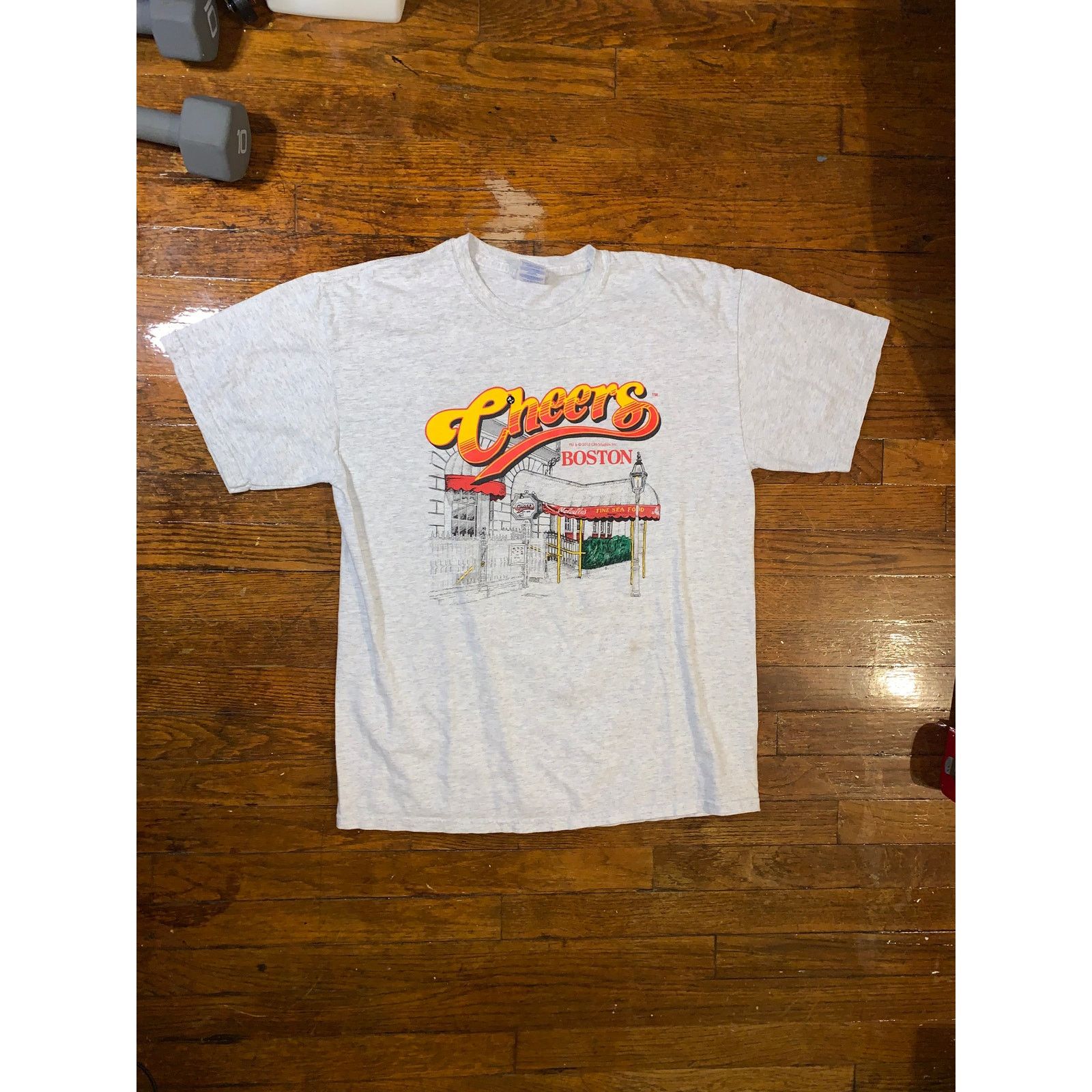 Gildan Cheers Boston T-Shirt Large Gray Bar CBS Sitcom Tee Gildan Size US L / EU 52-54 / 3 - 2 Thumbnail