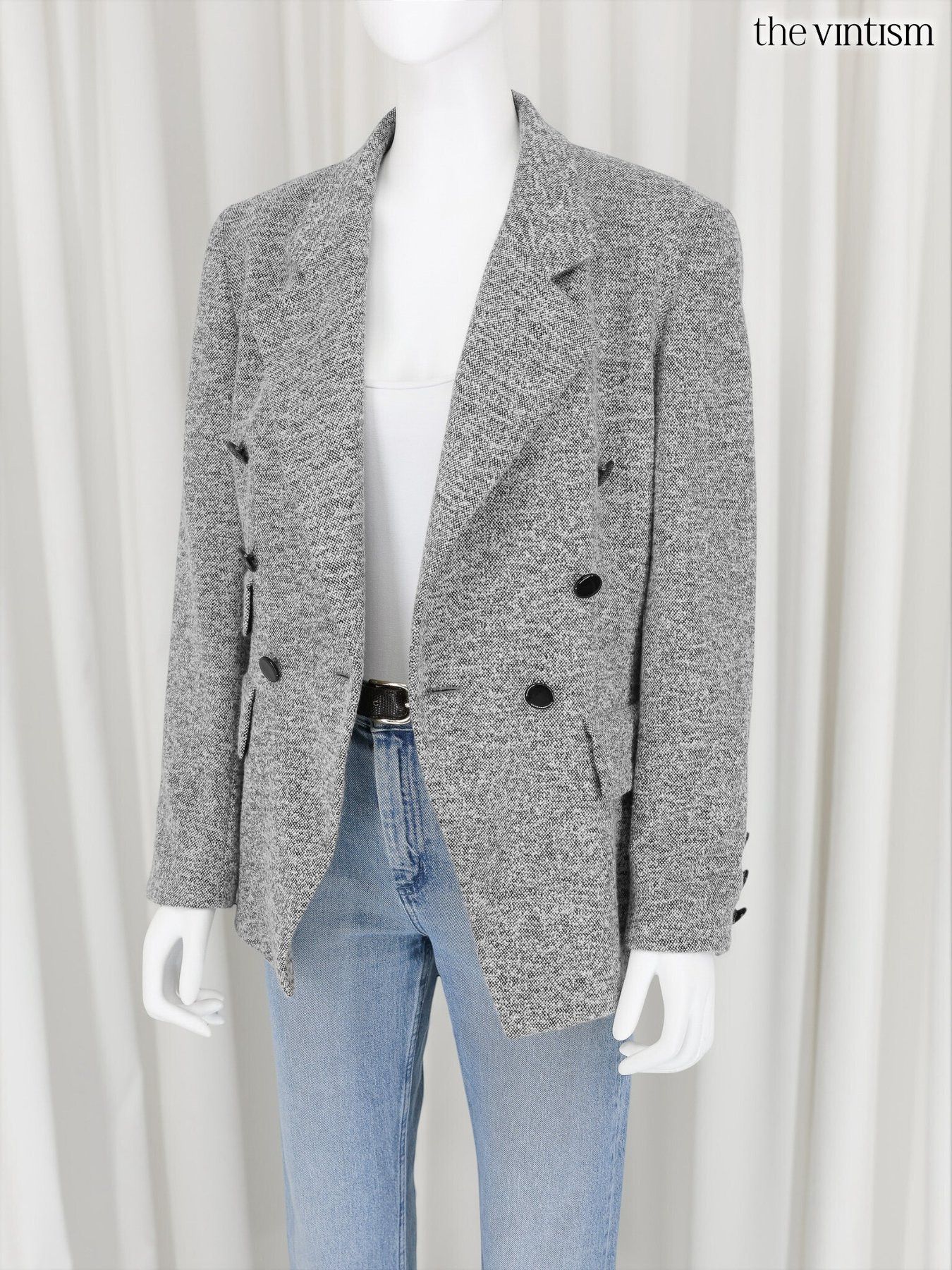 Escada Escada Cashmere, Virgin Wool & Angora Double-Breasted Blazer Size M / US 6-8 / IT 42-44 - 2 Thumbnail