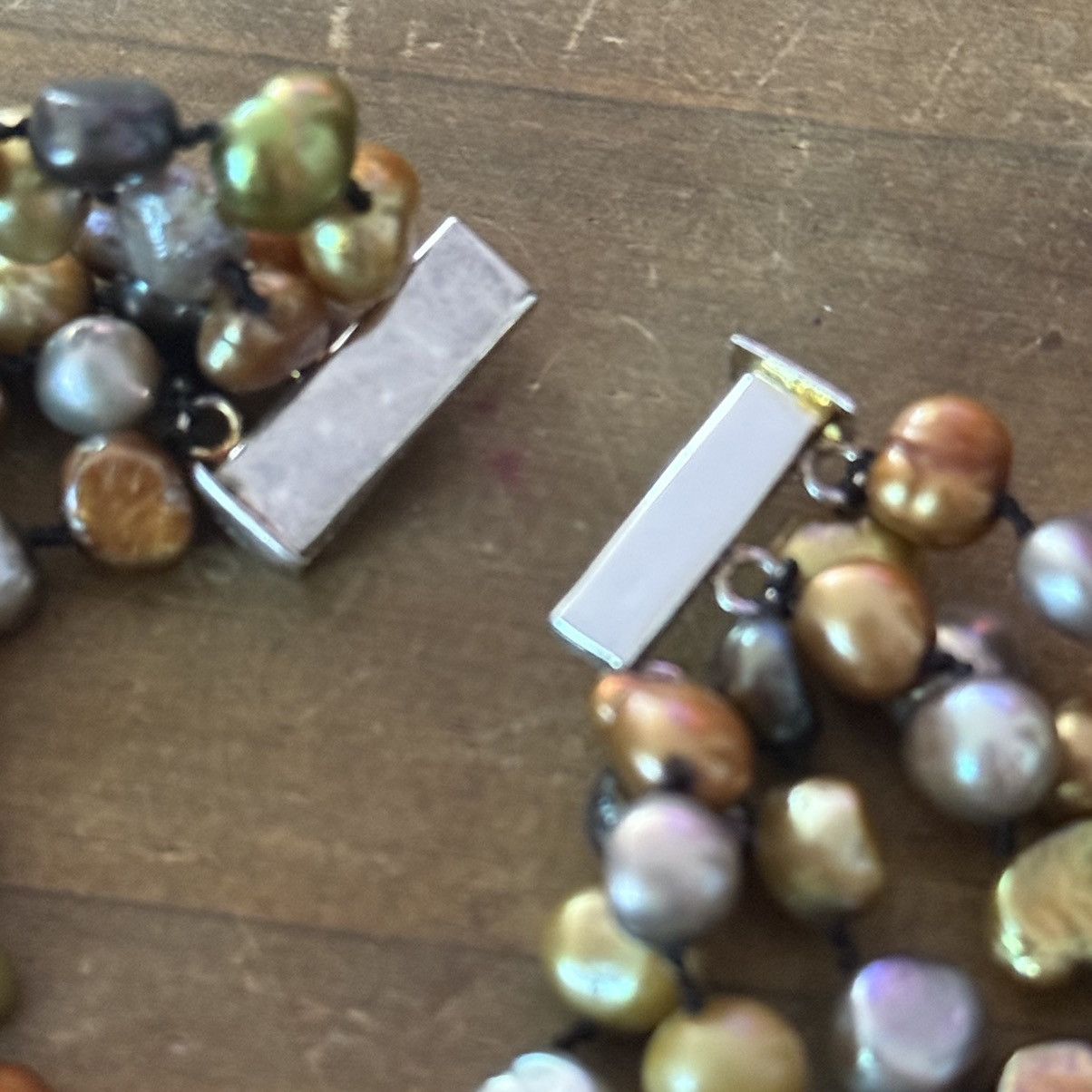 Vintage Vintage multi strand peacock freshwater pearl necklace Size ONE SIZE - 6 Thumbnail